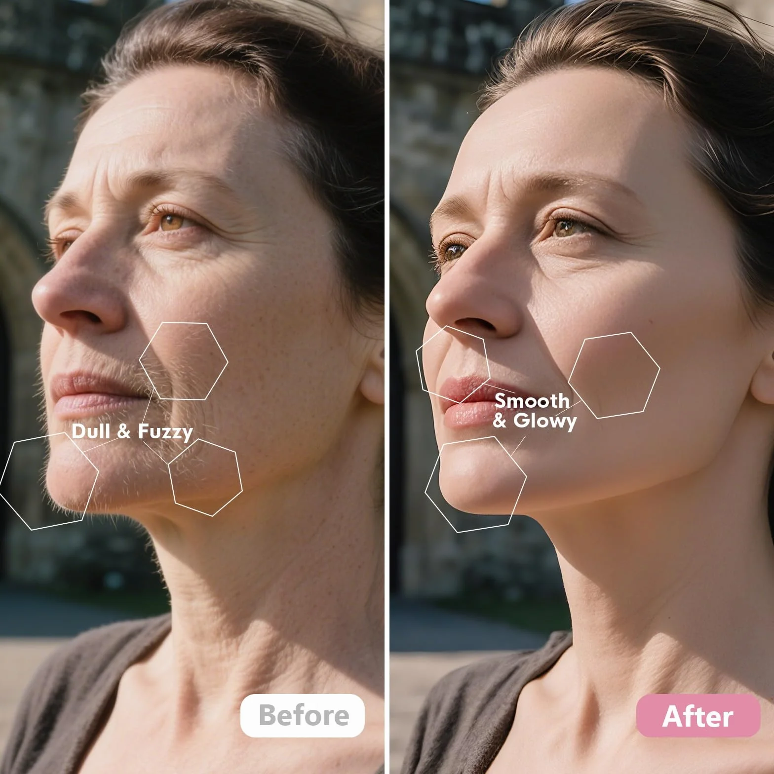 Sonic Dermaplane - Maquinilla de afeitar para mujer, exfoliación facial y sistema de eliminación de vello de melocotón, antienvejecimiento, 3 velocidades, 8 cuchillas de dermaplaning