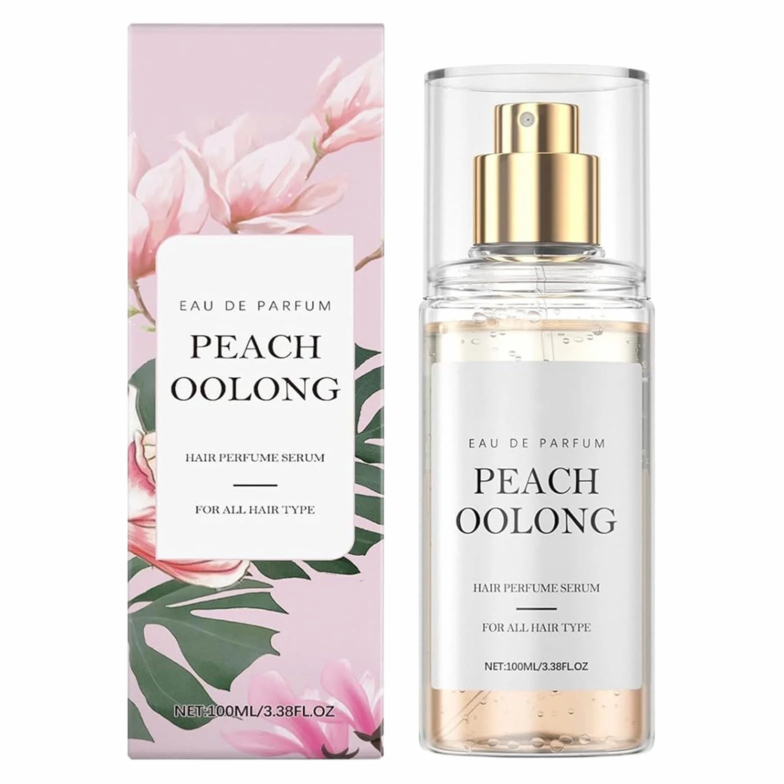 Perfume del cabello fragancia de nueces niebla portátil 13/4/4 cm para mujeres
