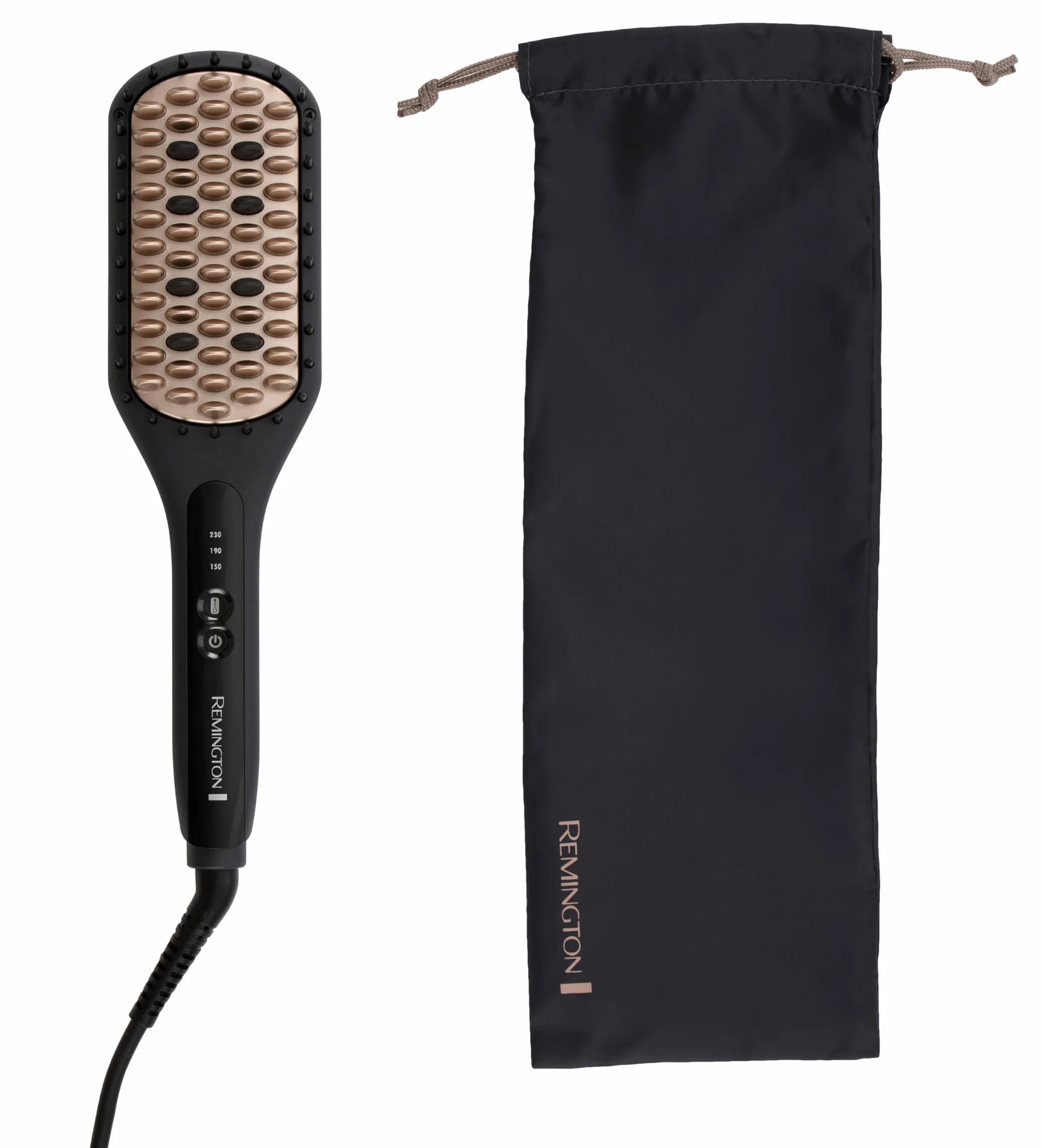 Remington Cepillo Alisador Straight Brush Cerámica Avanzada Anti-estática 3 Temperaturas 230°C CB7400