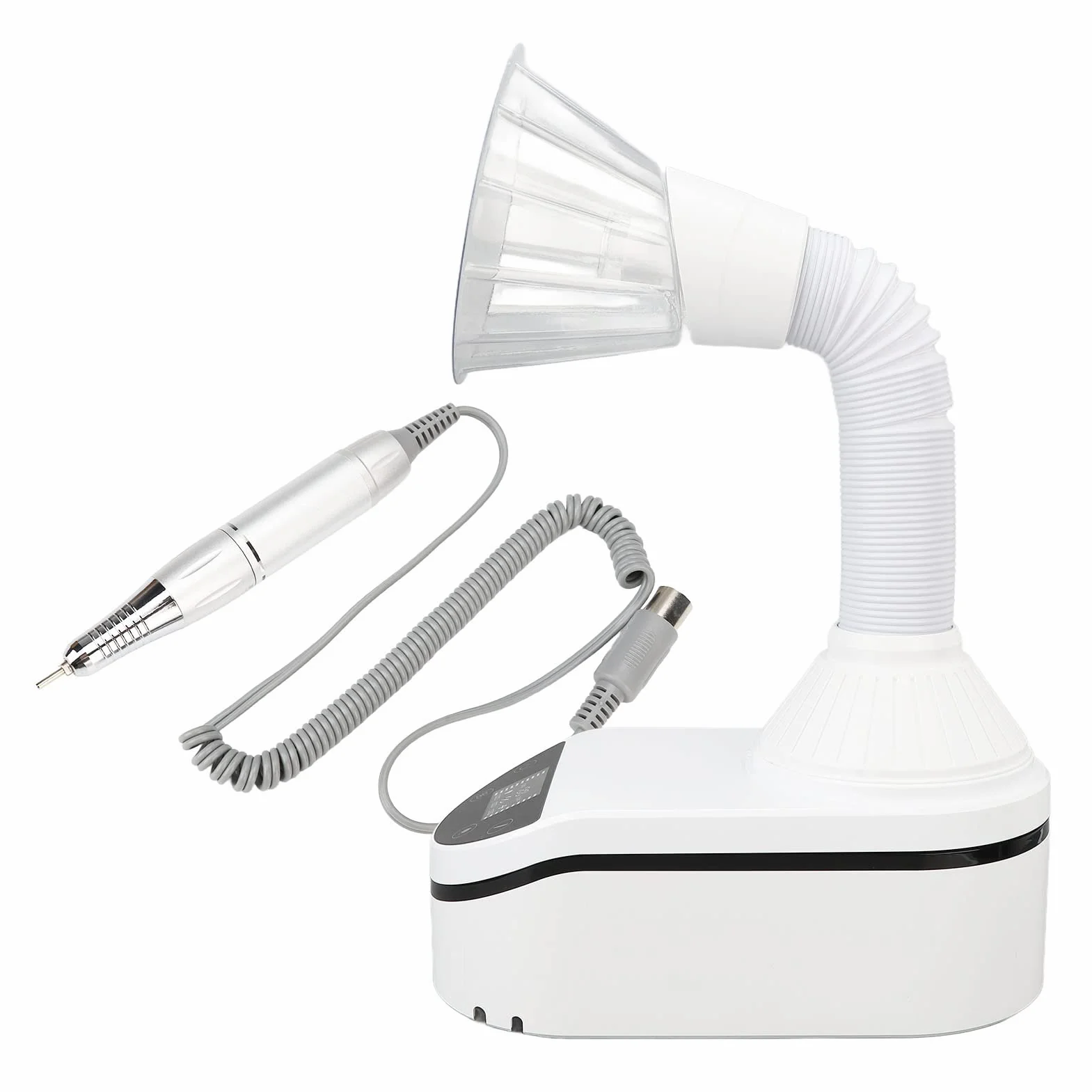 Máquina removedora de polvo de uñas, máquina perforadora de uñas, aspiradora de uñas, voltaje 100-240V para salón de arte (Enchufe de la UE)