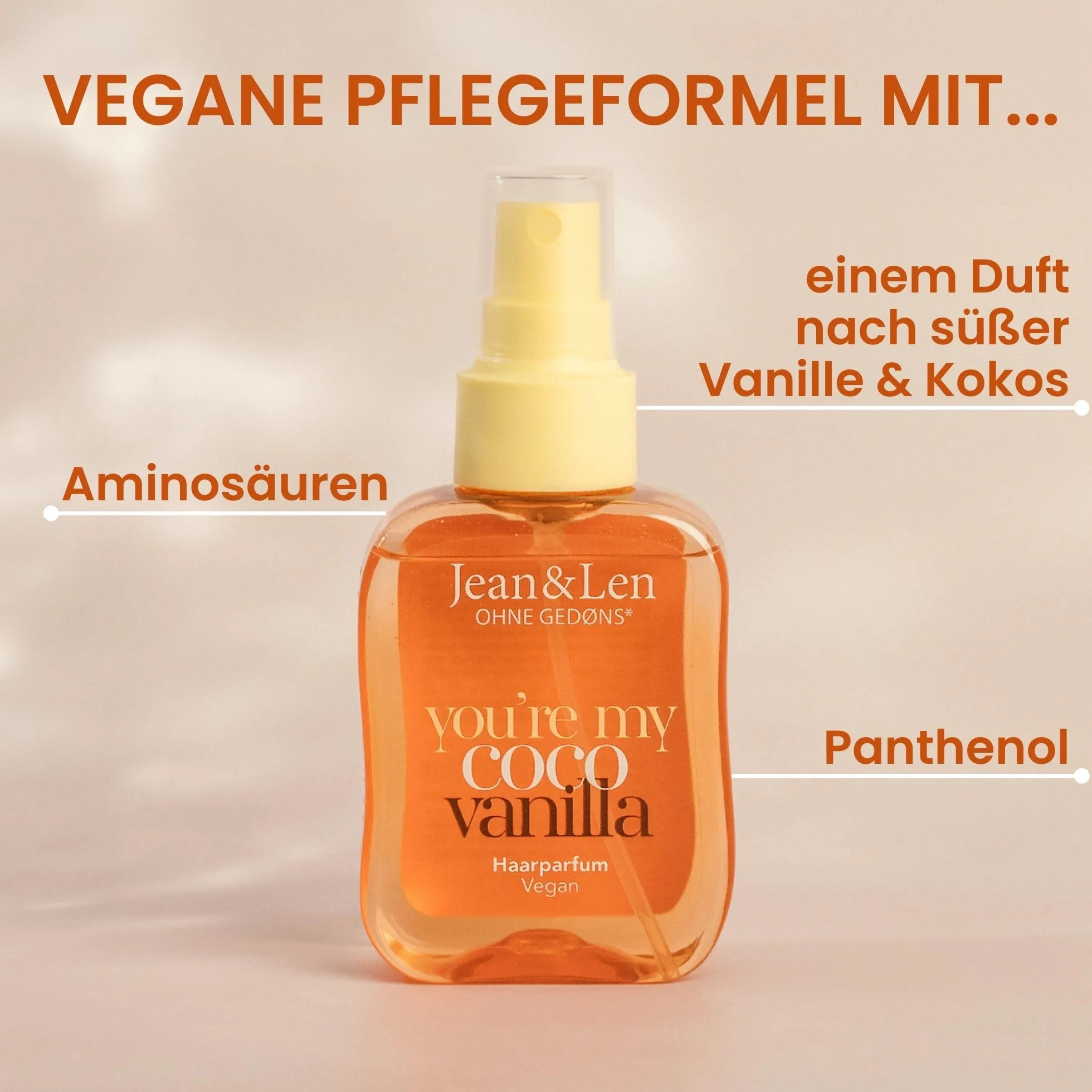 Jean & Len perfume capilar You're My Coco Vainilla set 6 x 105 ml vegano