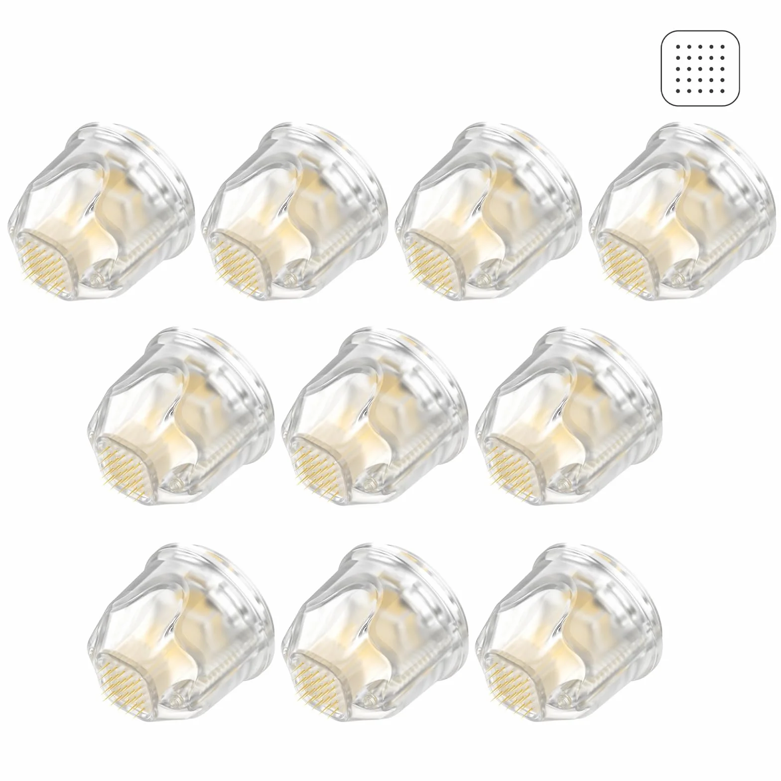 Bestauty Bio Pen Q2 Cartuchos 14 Pins 10Pcs Agujas de Tinta de Repuesto para Cicatrices de Acné