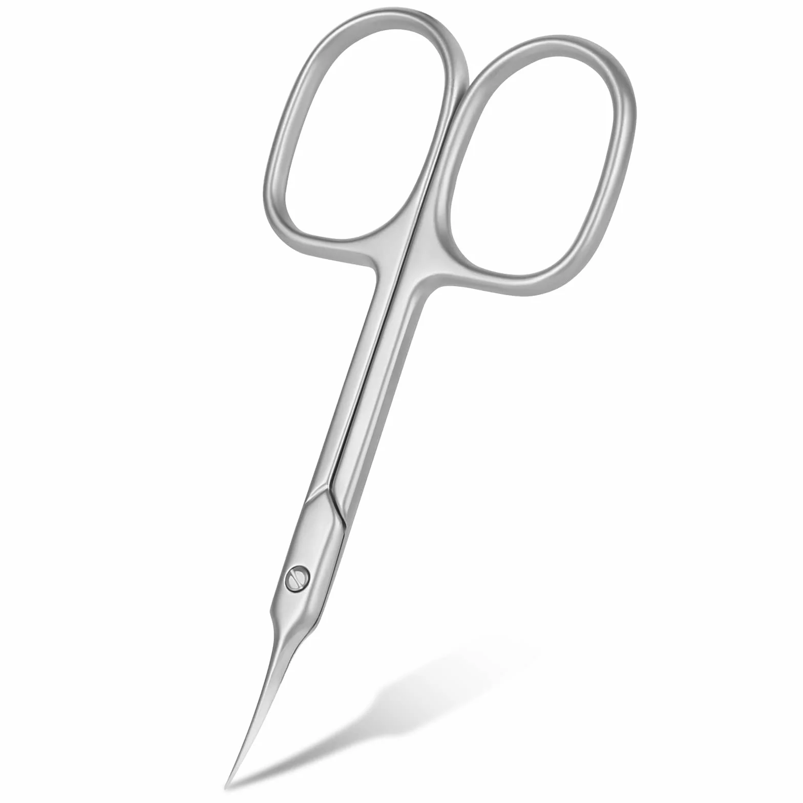 Tijeras Profesionales para Uñas de Acero Inoxidable, Tijera Curva Extra Afilada para Cutícula y Vello Facial