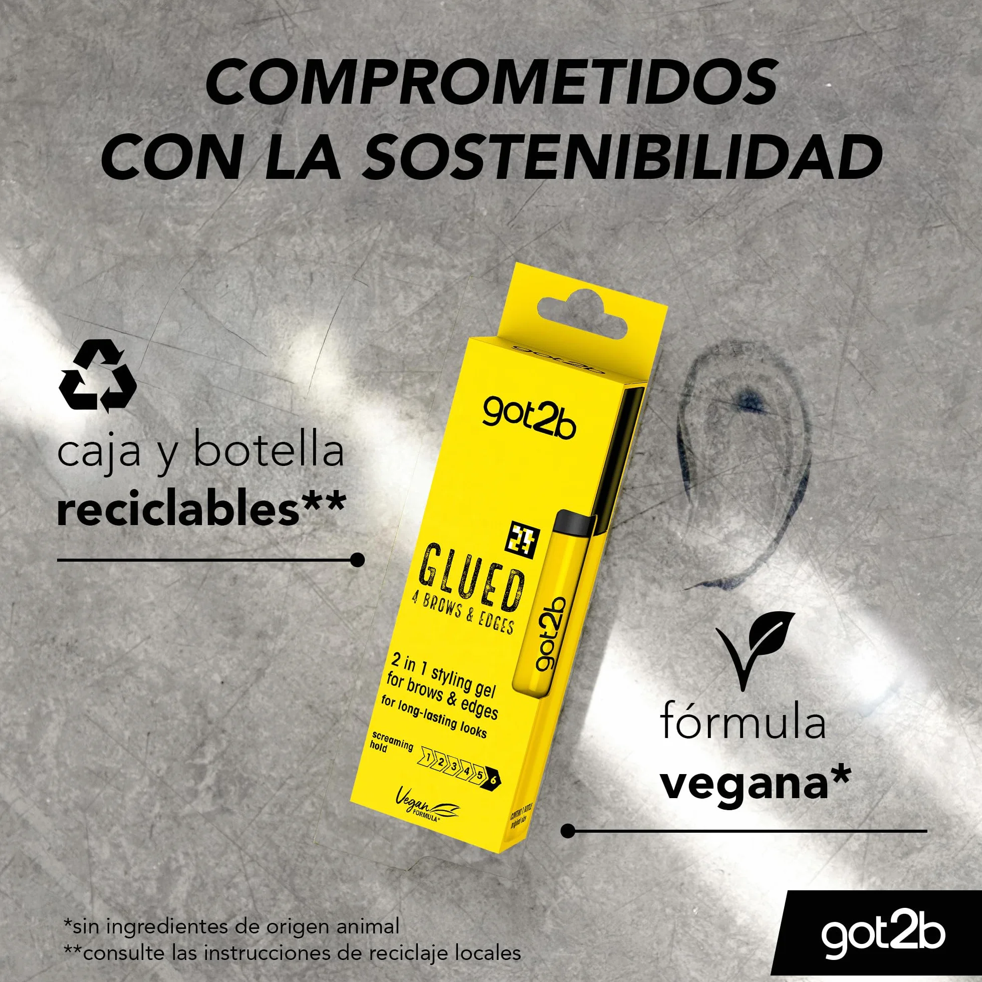Got2b Gel Fijador de Cejas Resistente al Agua Fijación Fuerte 16 ml