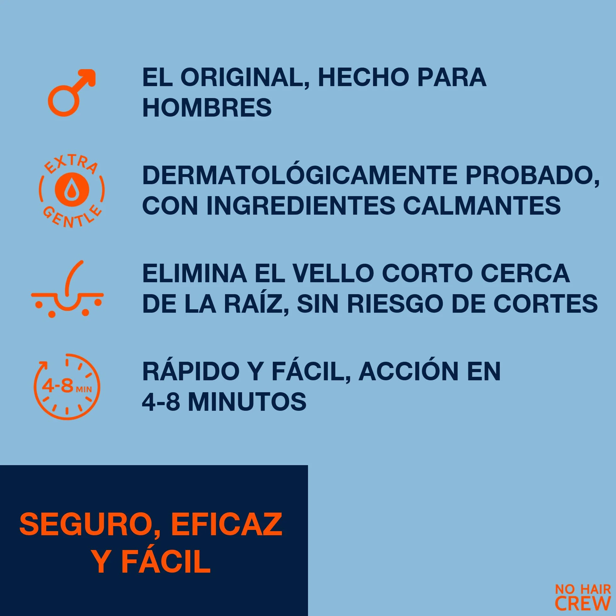 Crema Depilatoria Corporal para Hombres 3 x 200 ml