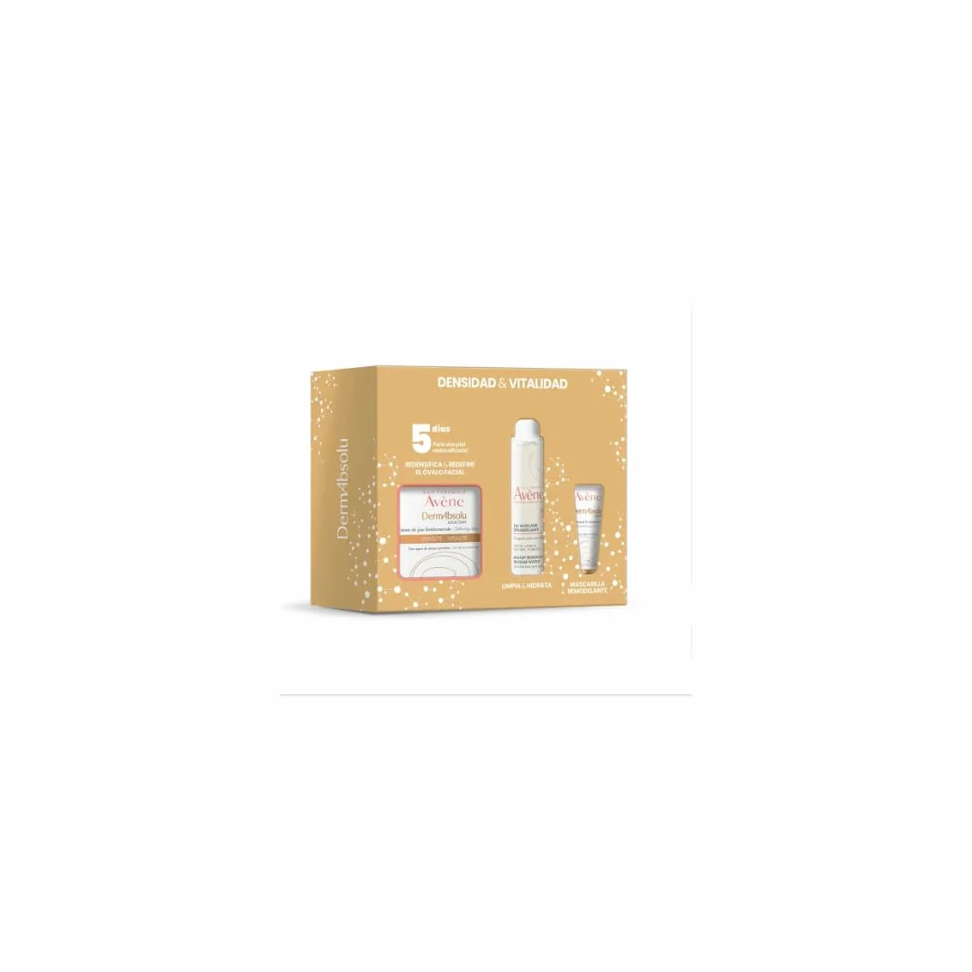 DERMABSOLU CREMA DÍA ESENCIAL + MASK + MICELAR LOTE 3 pz