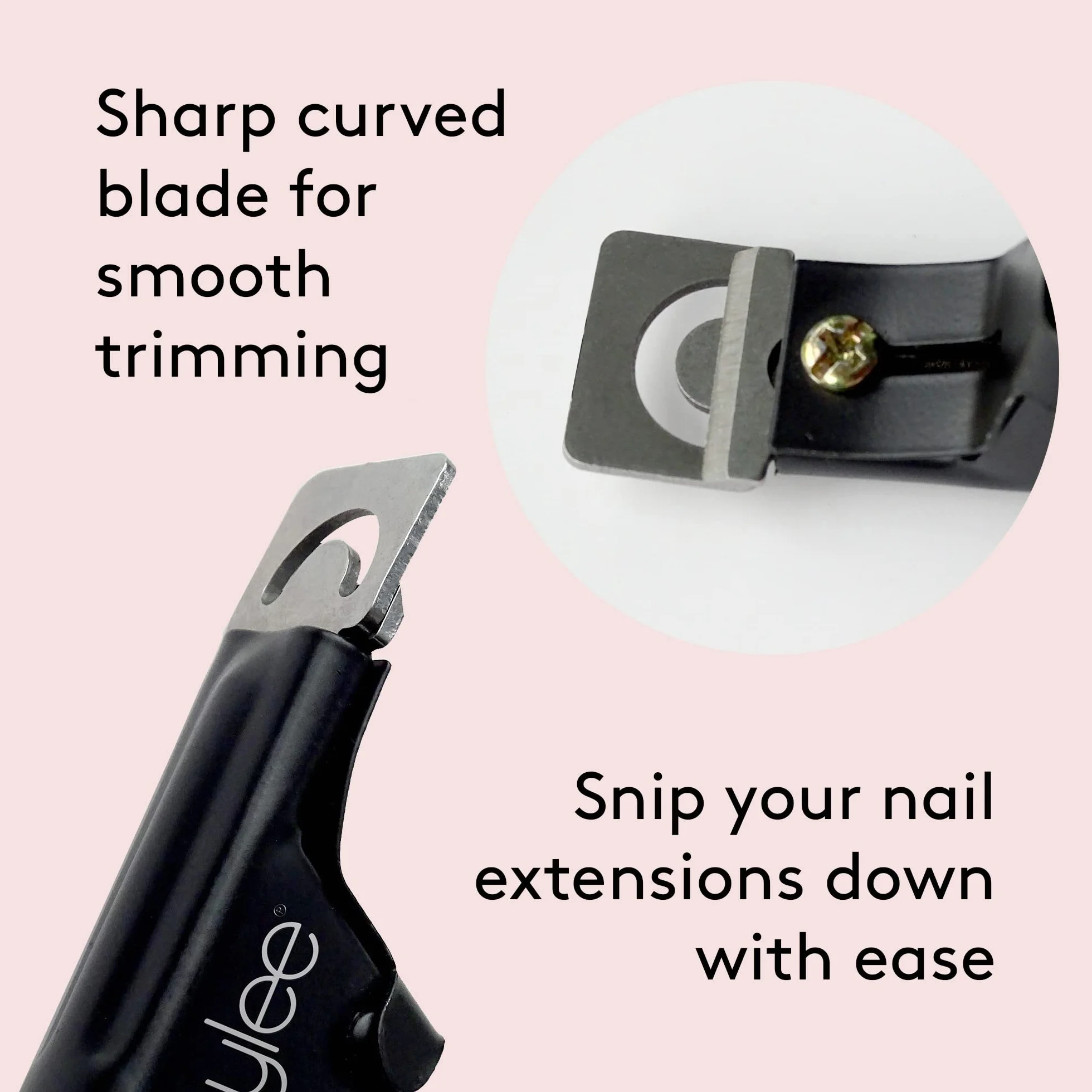 Mylee Cortaúñas Shortie para Extensiones de Uñas - Cortaúñas Preciso y Duradero, Herramienta de Manicura Profesional