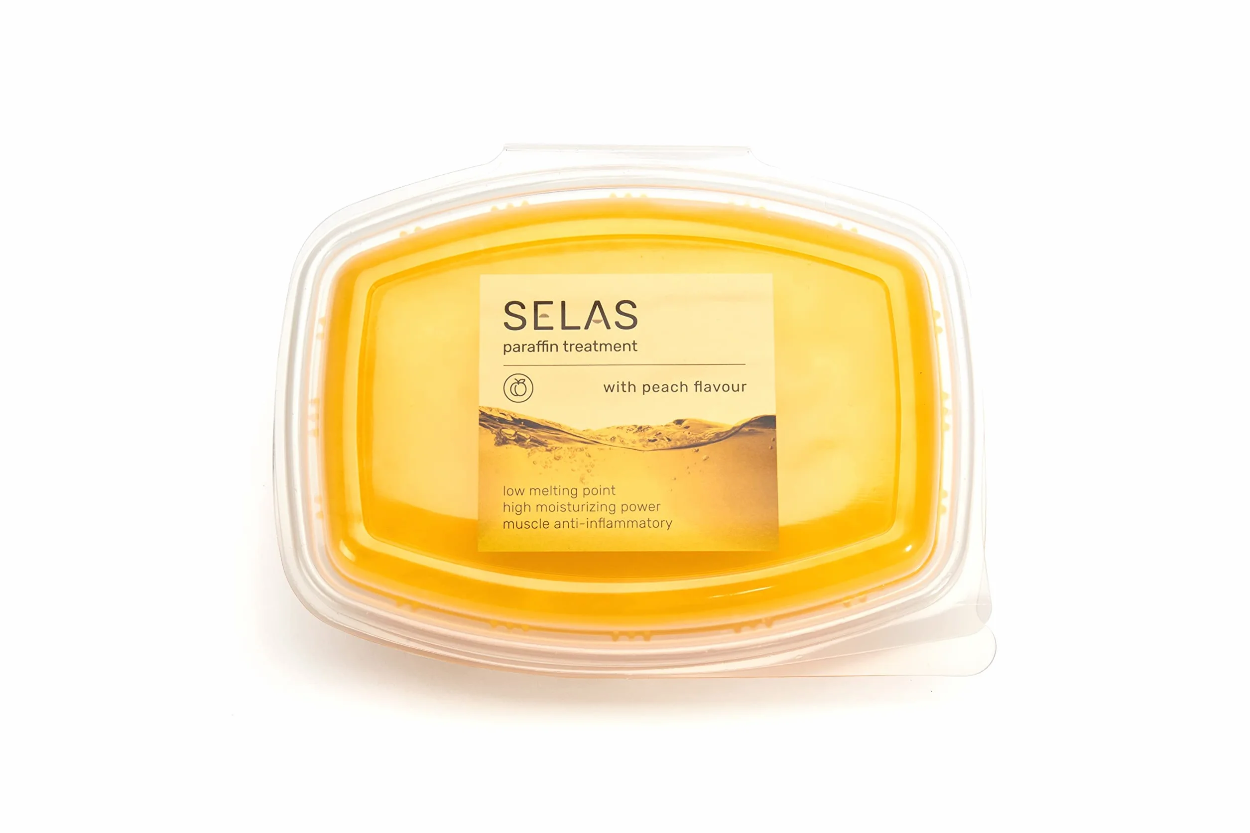 Parafina de Melocotón 1.300ml (980g) SELAS para tratamientos terapéuticos y estéticos de manos y pies