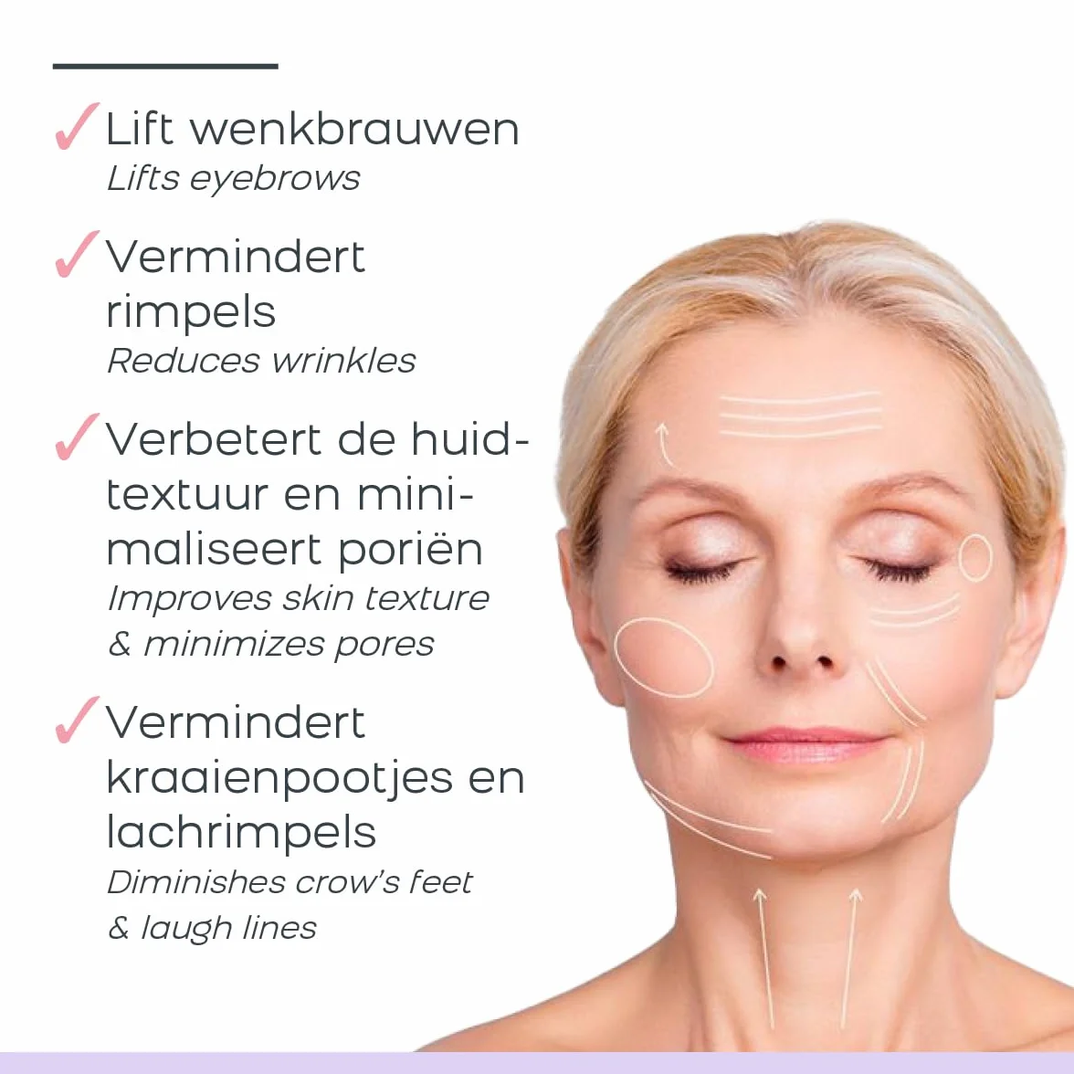 DermaWand Pro - Dispositivo Antienvejecimiento Alta Frecuencia, Reduce Arrugas y Líneas Finas, Reafirma y Revitaliza la Piel Facial, Tratamiento Seguro en Casa
