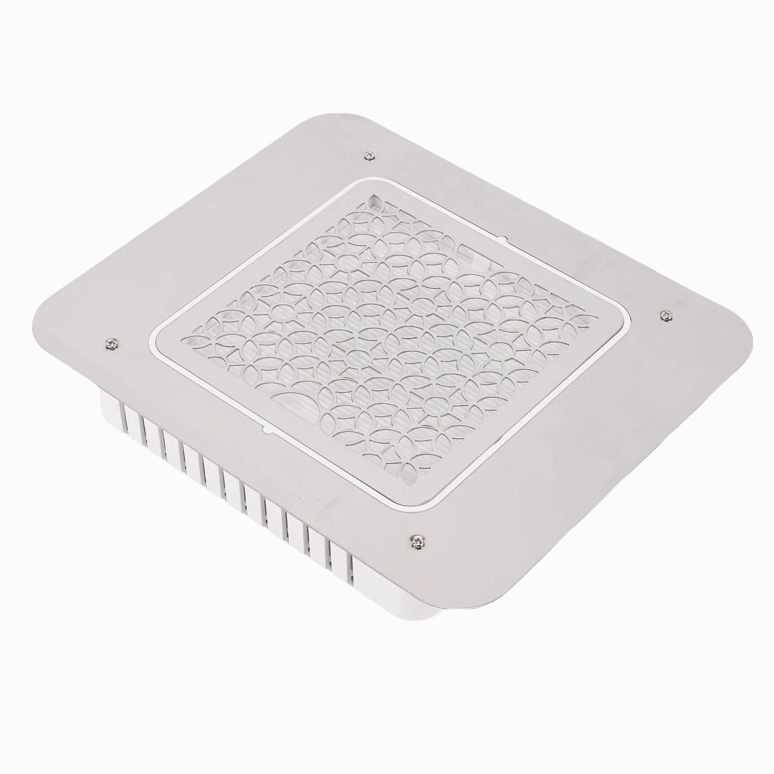 ZJchao Potente Colector de Polvo de Uñas de 80 W, 3500 RPM, Aspirador de Uñas de Escritorio Integrado, Extractor de Polvo Integrado sin Escobillas para Salones de Uñas y Uso Doméstico, (Enchufe de