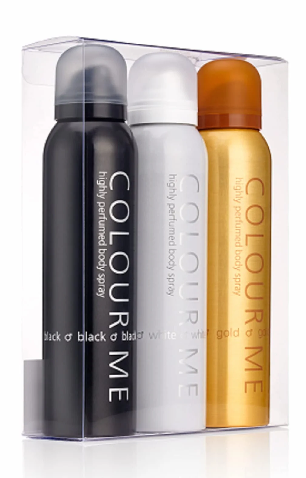 Milton-Lloyd Körperspray Schwarz/Weiß/Gold 150 ml 3 Stück