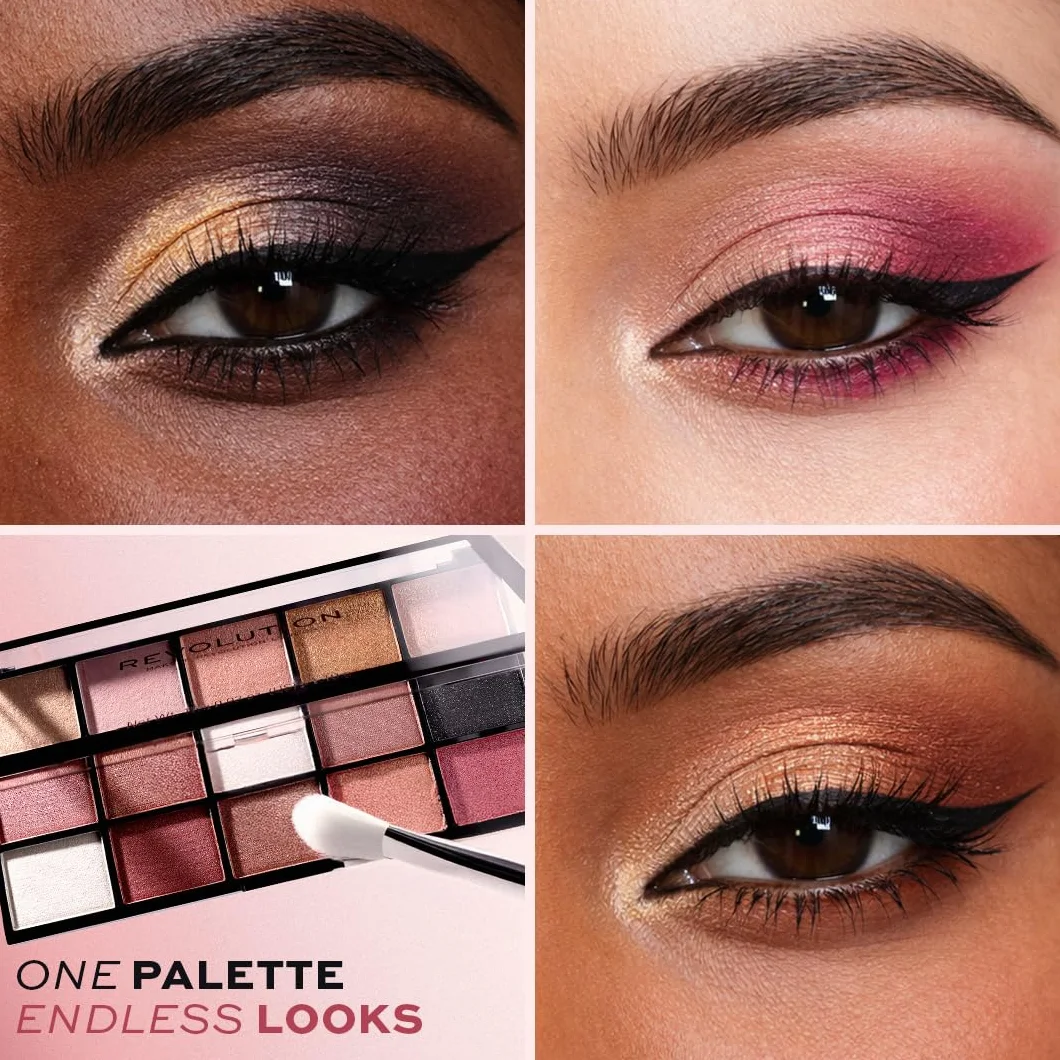Makeup Revolution Paleta de sombras de ojos Reloaded Affection 15 sombras 16,5 g