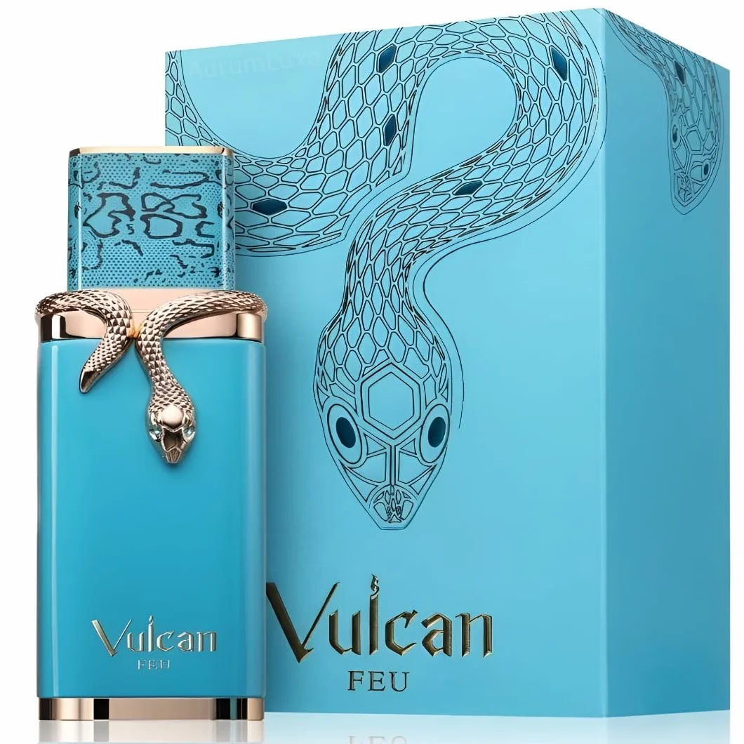 AURUMLUXE Vulcan Feu Perfume, Perfumes Arabes Hombre, Perfumes Hombre, Regalos Originales para Hombre, Colonia Hombre, Perfume Arabes Originales, Eau de Parfum, Perfume Vulcan Feu 100 ml