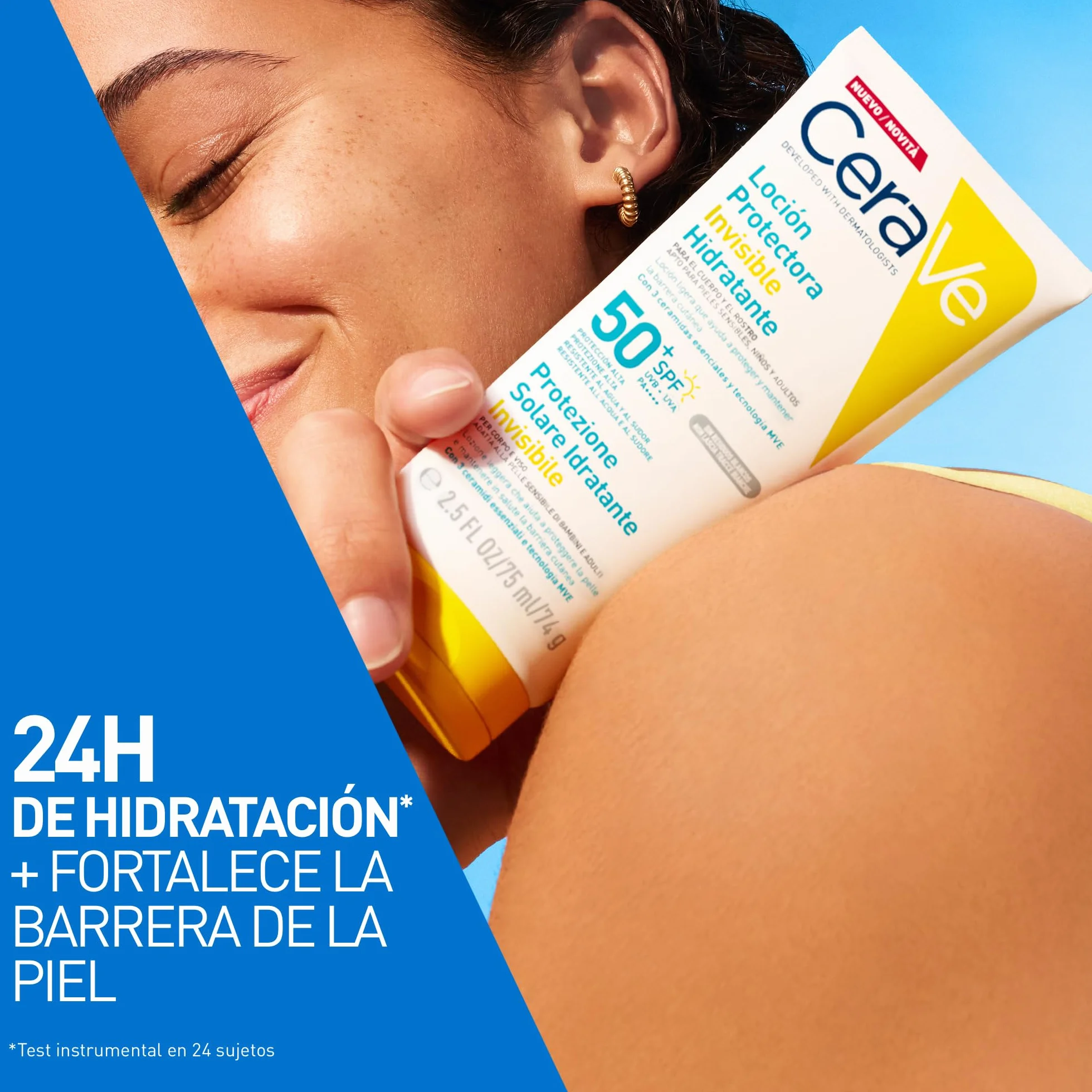 CeraVe Loción Protectora Invisible Hidratante SPF 50+ 75 ml