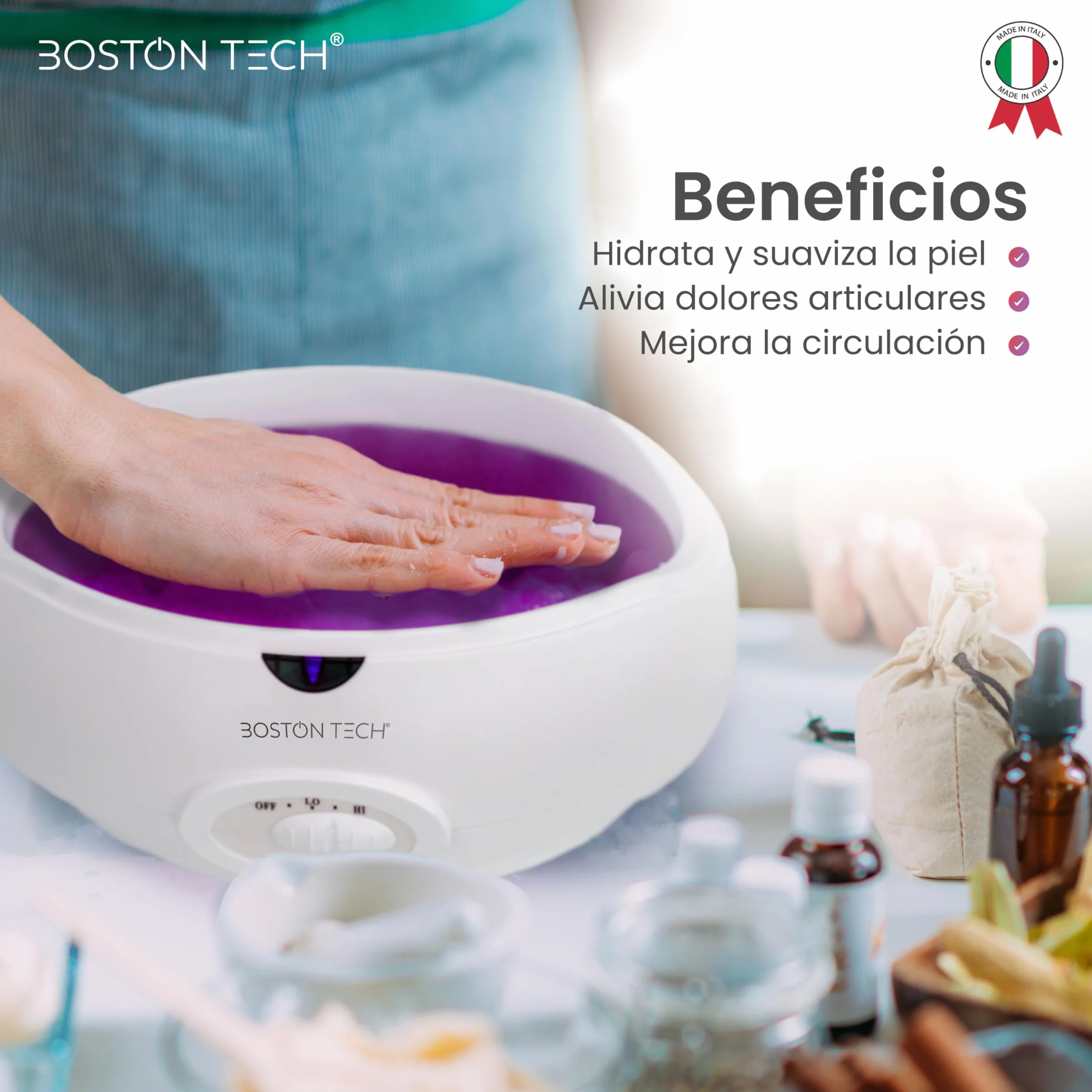 Boston Tech Parafina para Manos y Pies 2 bloques 450gr Aloe Vera