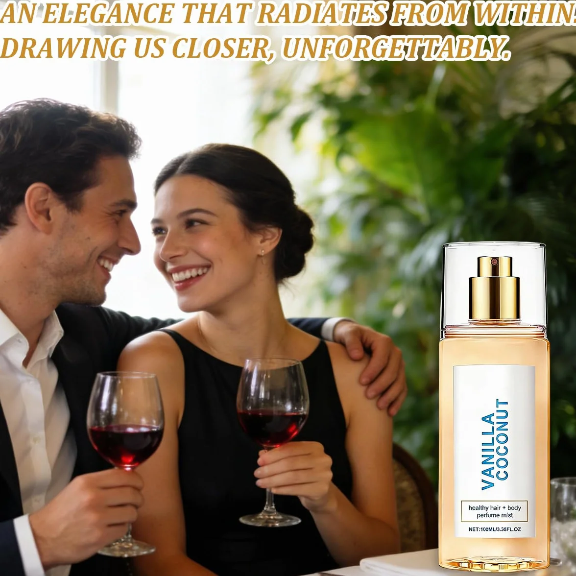 Perfume de vainilla y coco para mujer Spray perfumado larga duración 100 ml