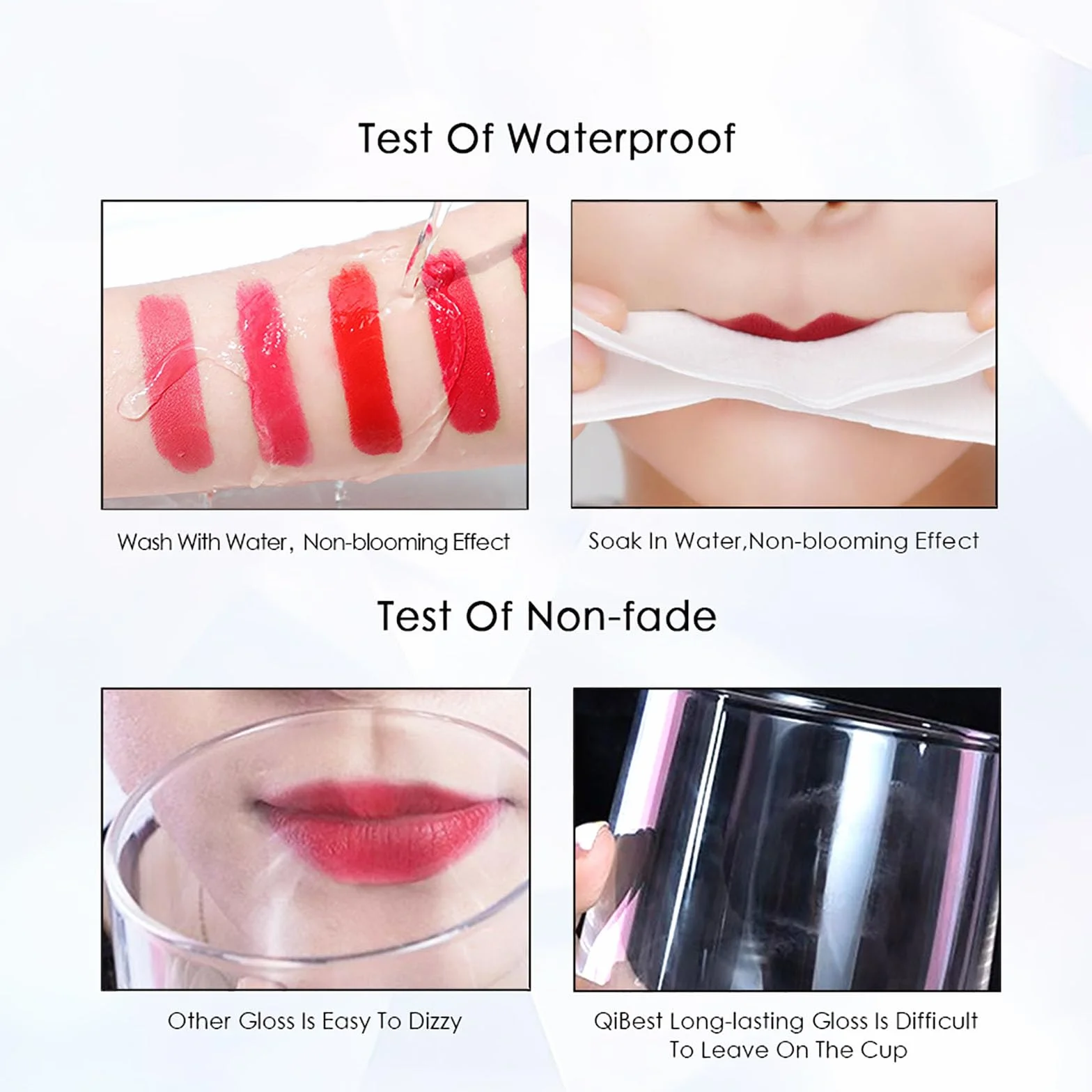 Velvet Matte Liquid Lipstick Larga Duración Resistente al Agua Antiadherente Copa Brillo Labios Rojo Oscuro 602