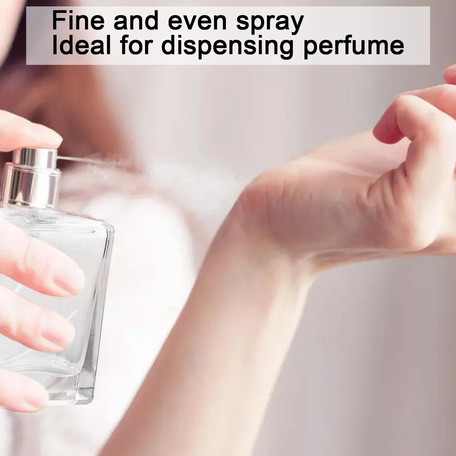 Atomizador Perfume Recargable 30 ml, Botellas de Vidrio Transparentes con Spray Plateado, Set de Viaje con Embudos y Goteros