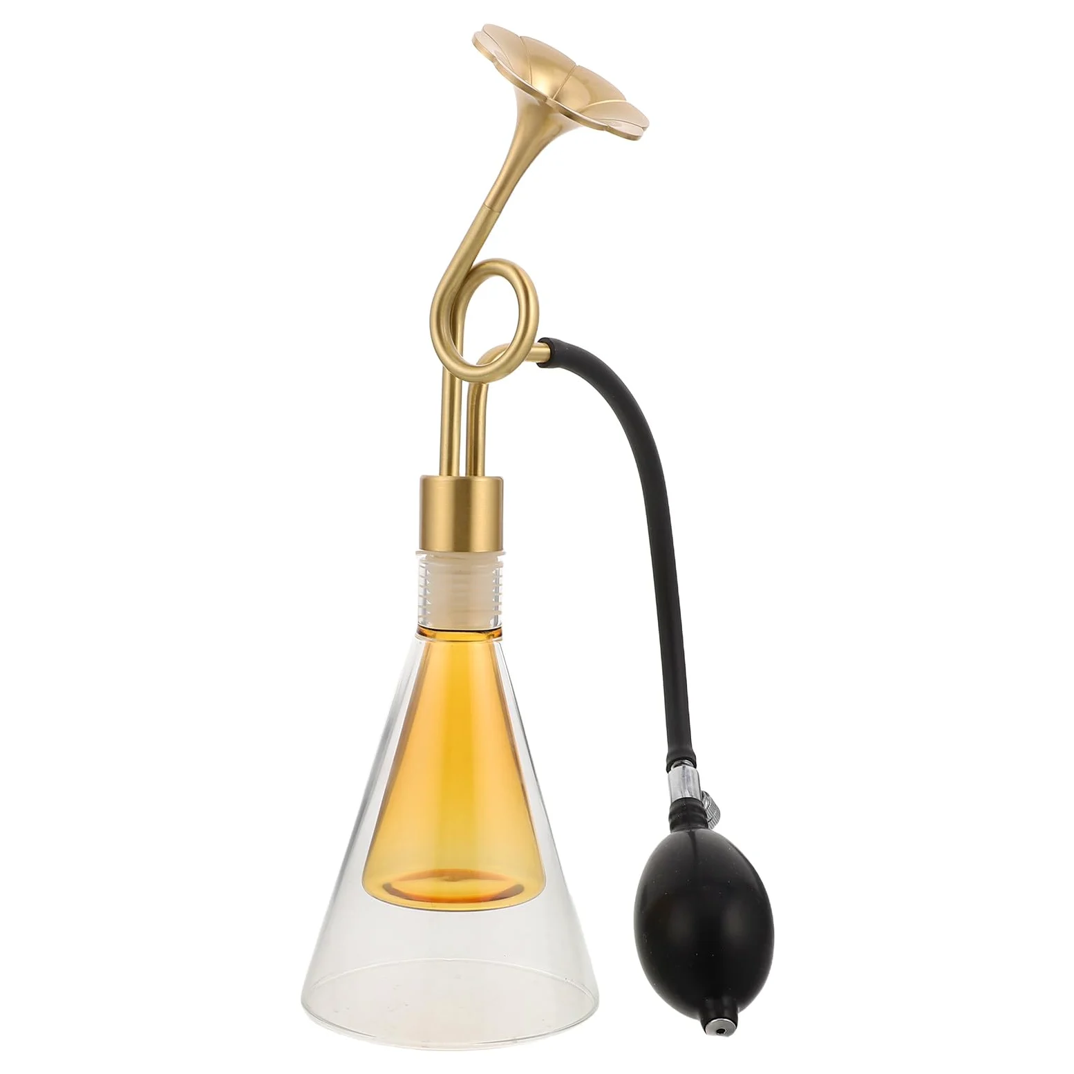 Frasco de vidrio para muestras de aceites esenciales, botella de latón para perfumes, granos de café y té, dispositivo de prueba de fragancias para spas, exposiciones y decoración.