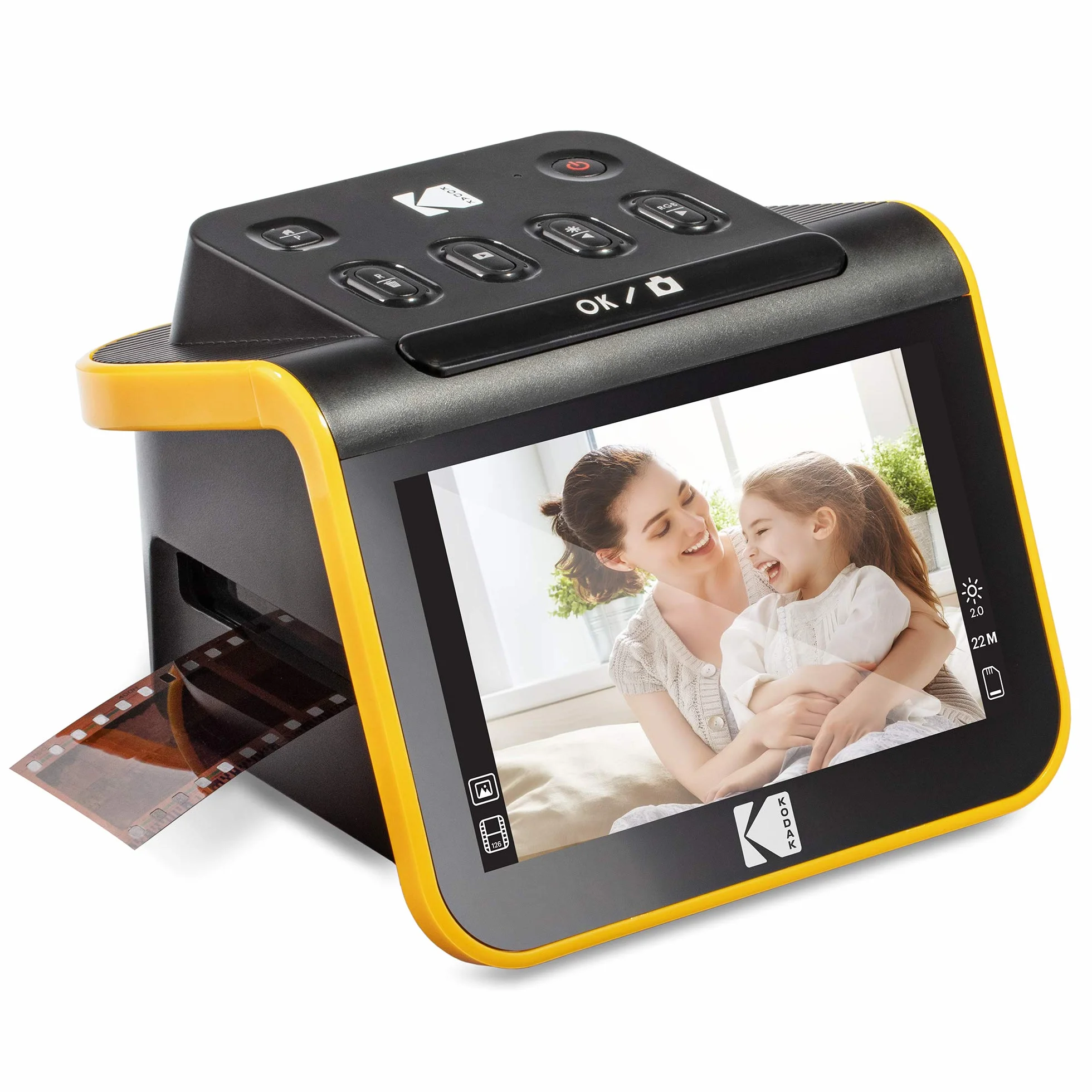 Kodak Slide N SCAN Escáner de Diapositivas 5 Pulgadas LCD 22MP 35mm 126 110 Negativos Digital JPEG