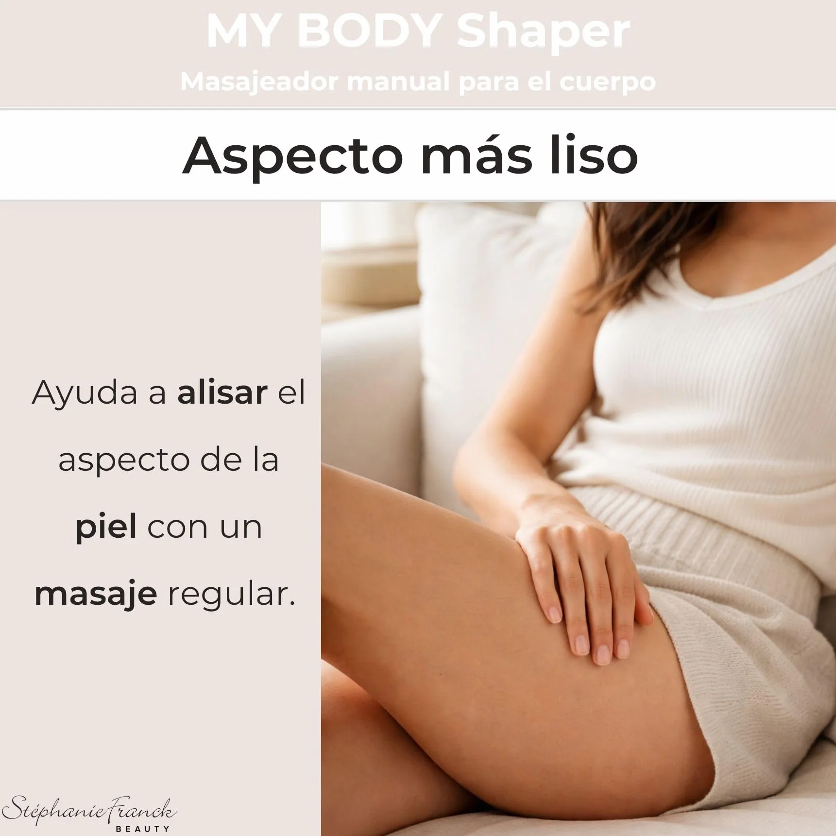 My Body Shaper Masajeador Corporal Rodillo de Masaje Ergonómico Azul