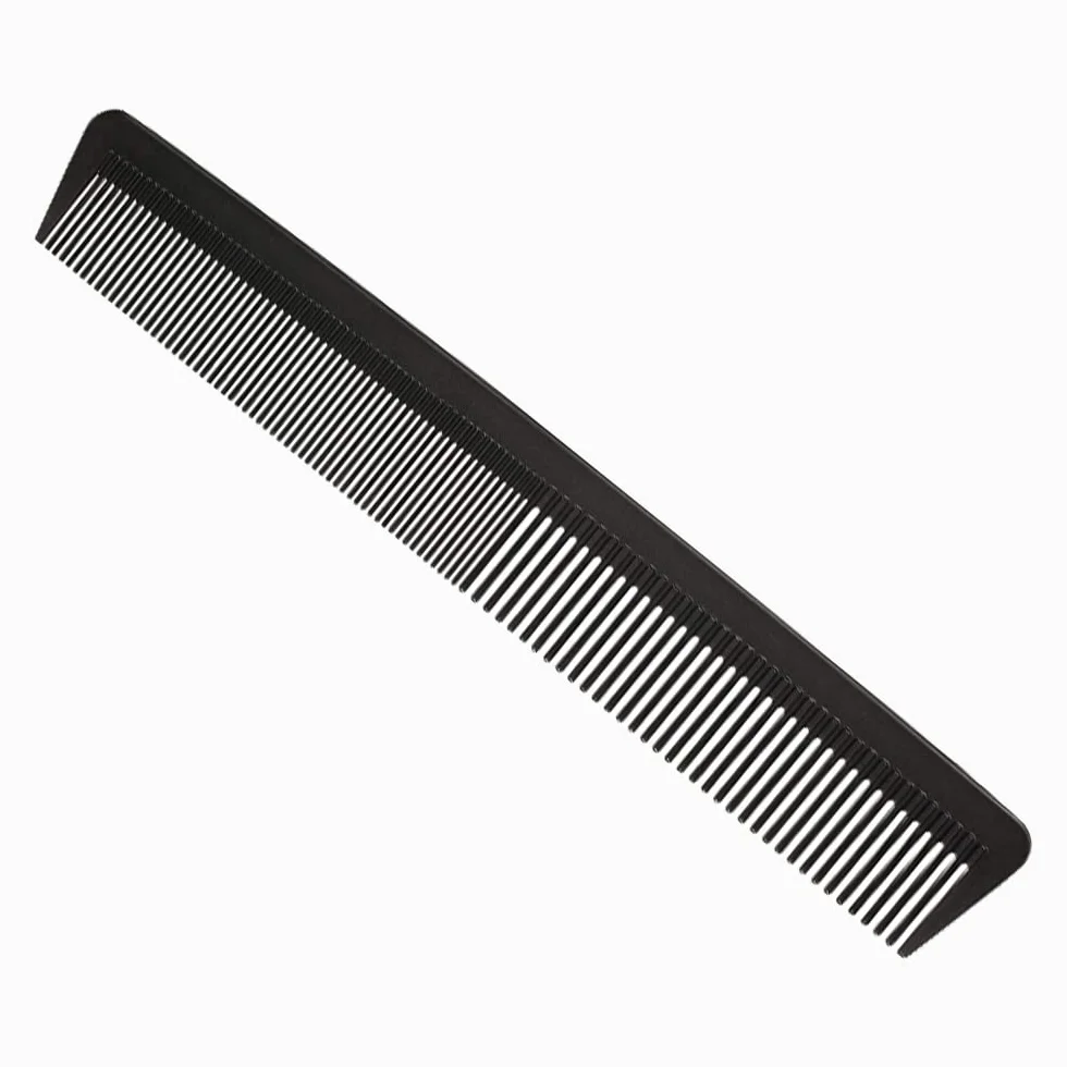 CCLKHY Peine para el pelo profesional de fibra de carbono, corte fino y estándar, resistente al calor
