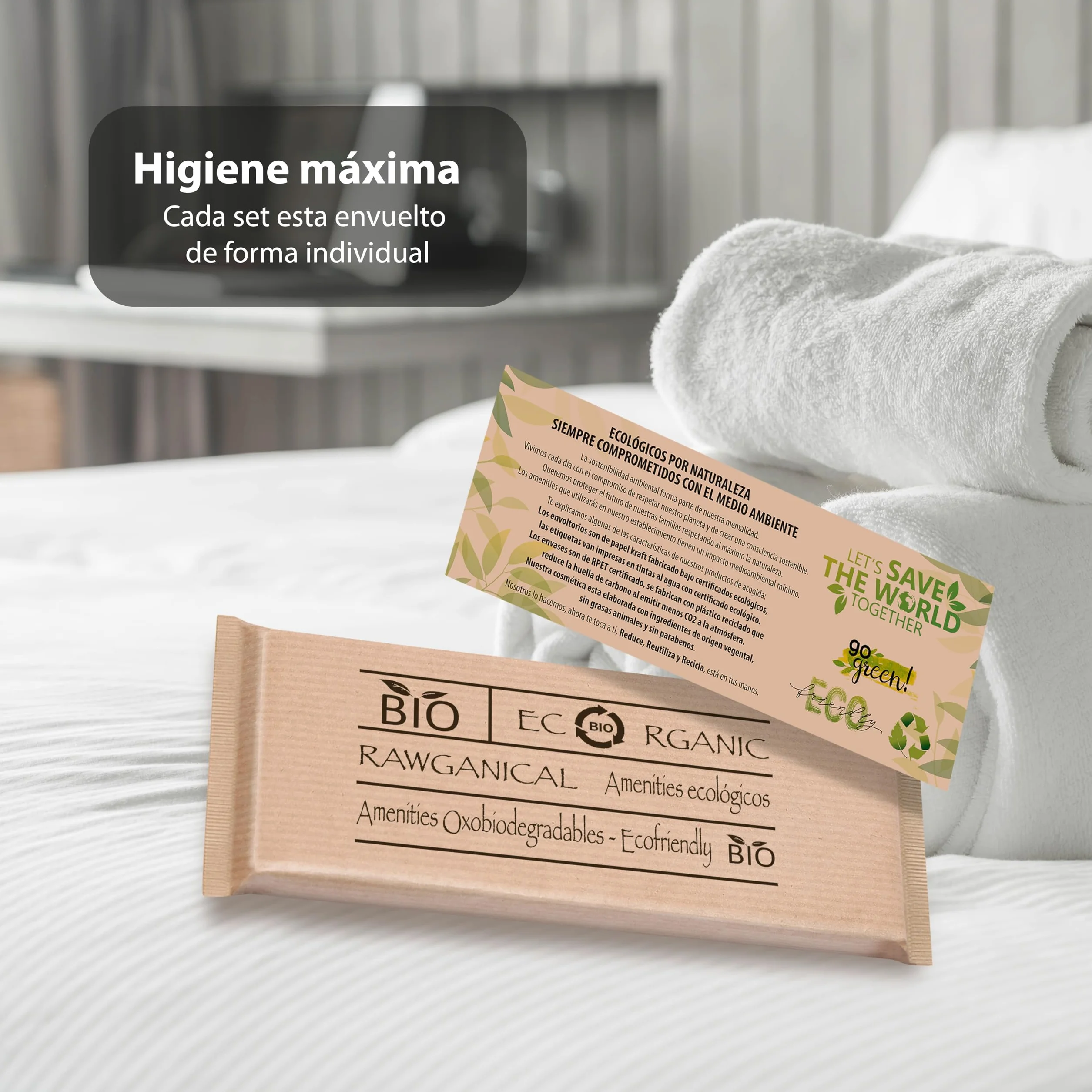 50 Kits de Peines Ecológicos para Hoteles, Viajes y Casas Rurales
