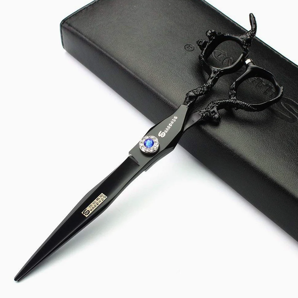 Porfessional Tijeras de peluquería de acero inoxidable de 7 pulgadas de corte de pelo profesional para wemon y hombres