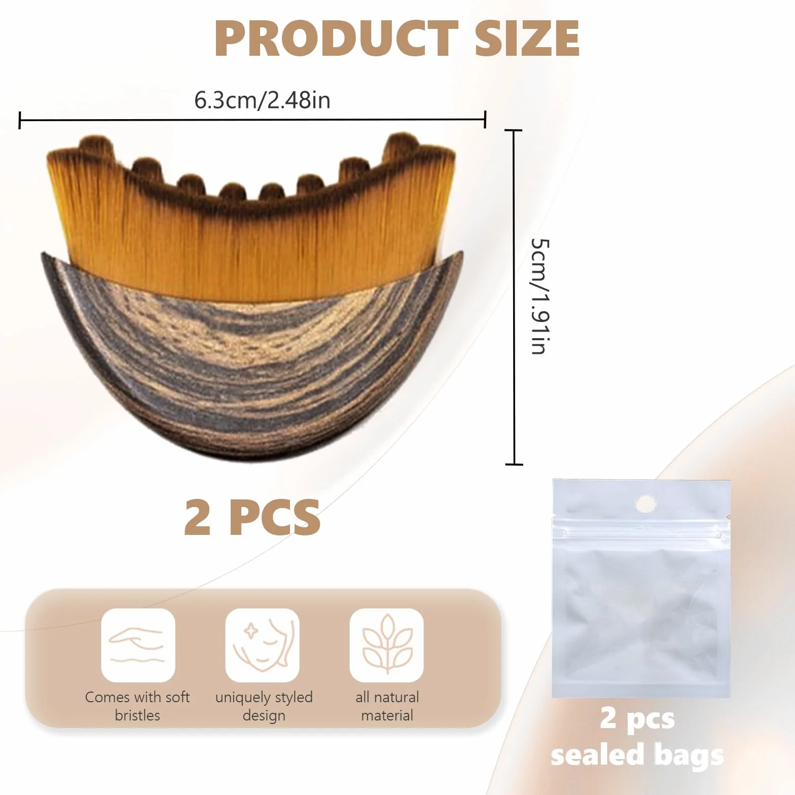 Cepillo Facial Linfático 2Pcs Drenaje Linfático Masajeador Esculpir Rostro