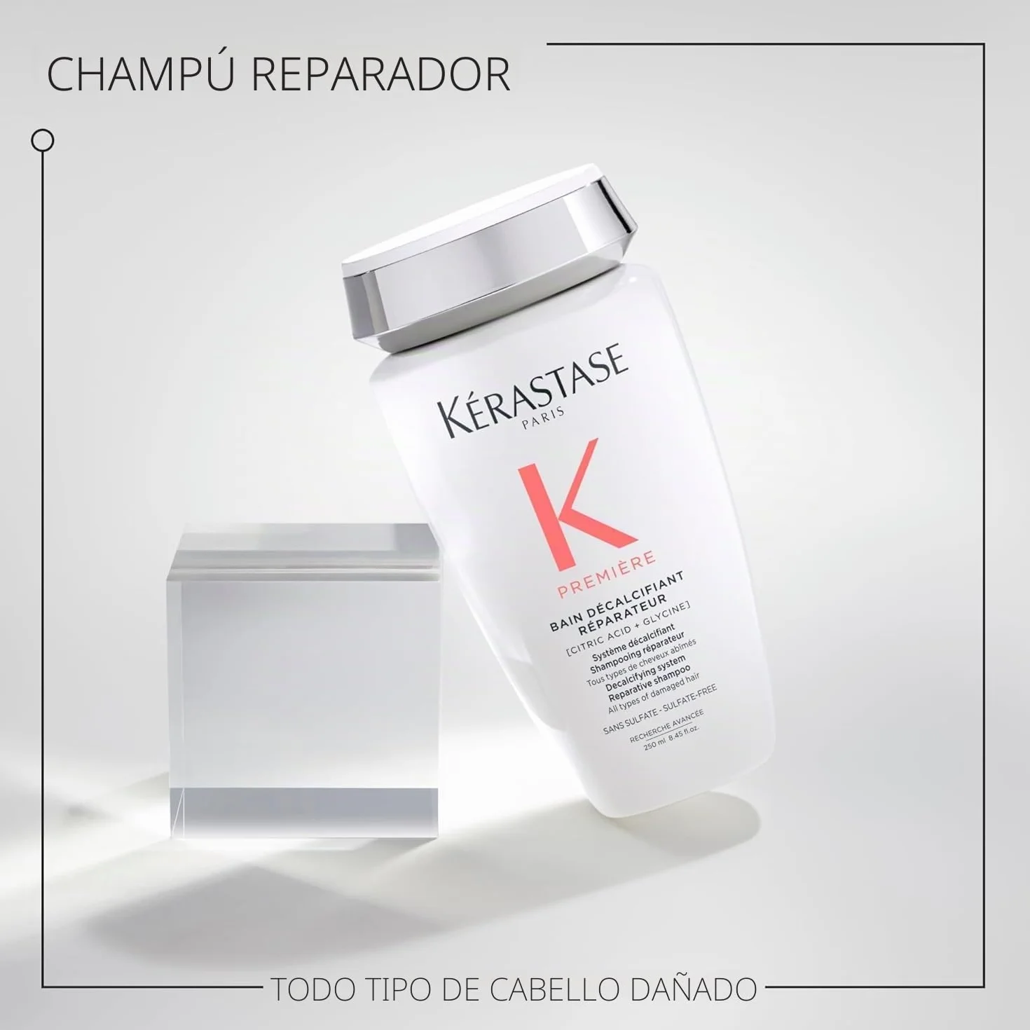 Kérastase Première rutina cuidado cabello dañado pre-champú champú mascarilla Concentré Décalcifiant Ultra-Réparateur Bain Décalcifiant Rénovateur Masque Filler Réparateur