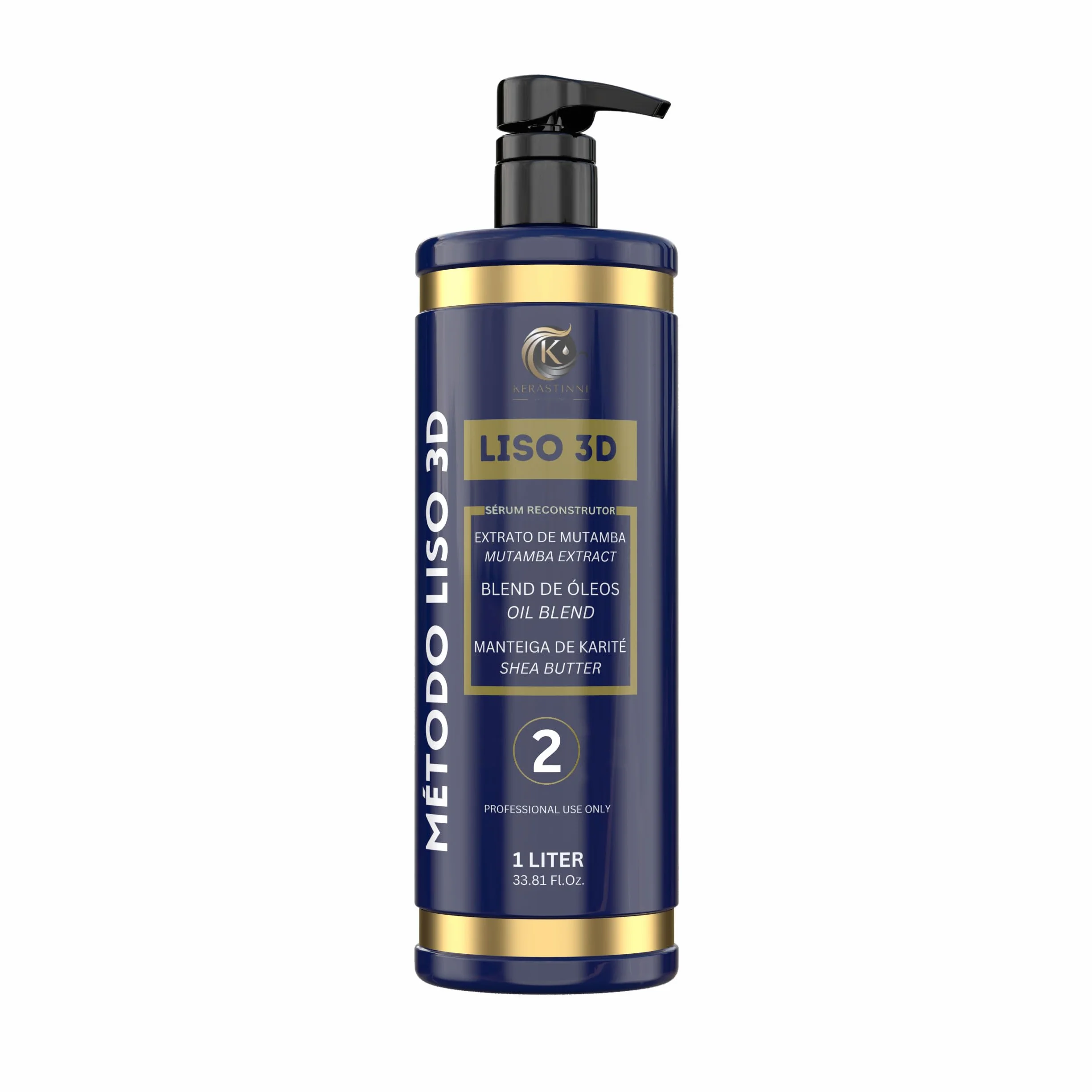 Kerastinni Tratamiento de alisado permanente Metodo Liso 3D, 1000 ml