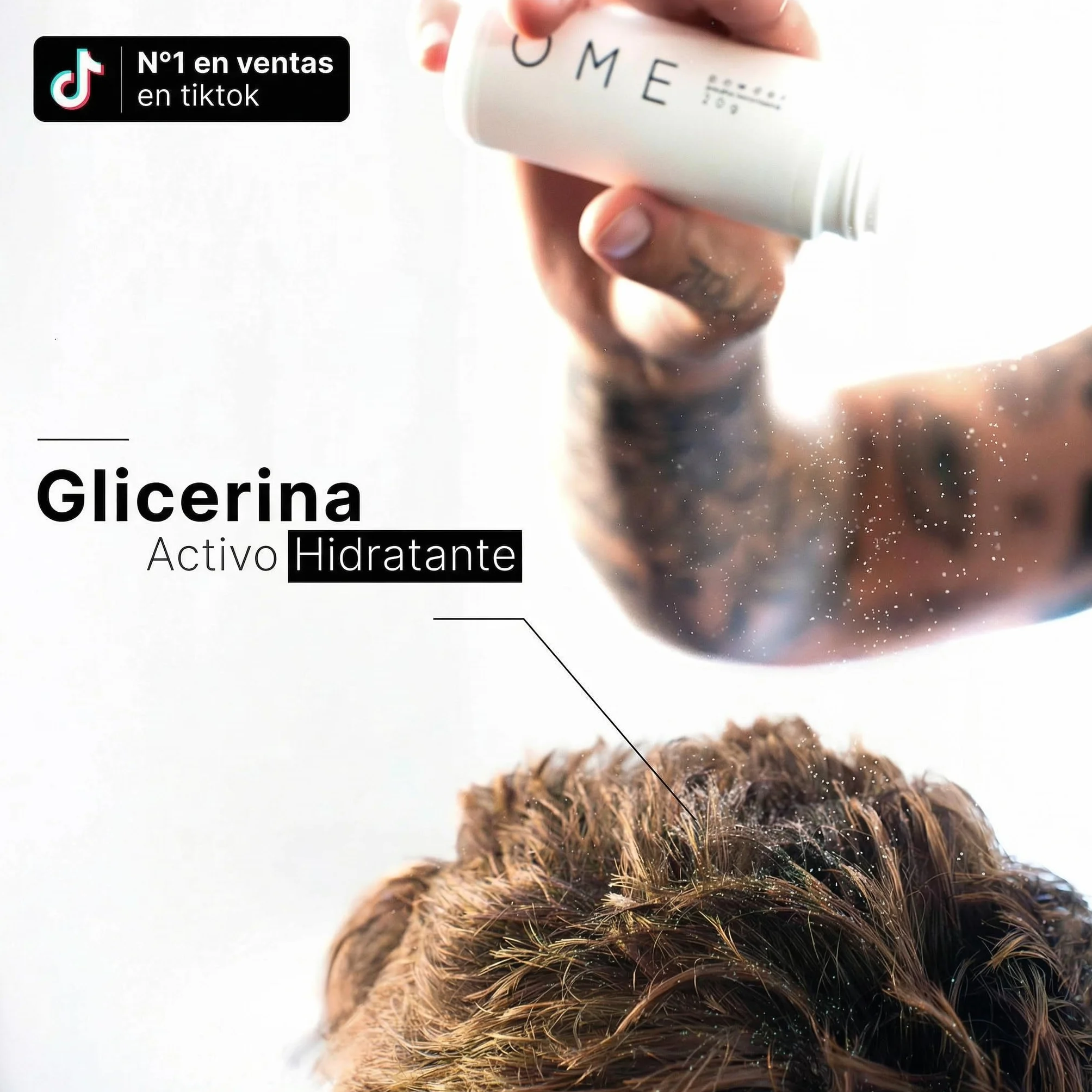 ŌME Polvo peinado para cabello 20g Volumen y Textura Instantáneos Acabado Mate Natural