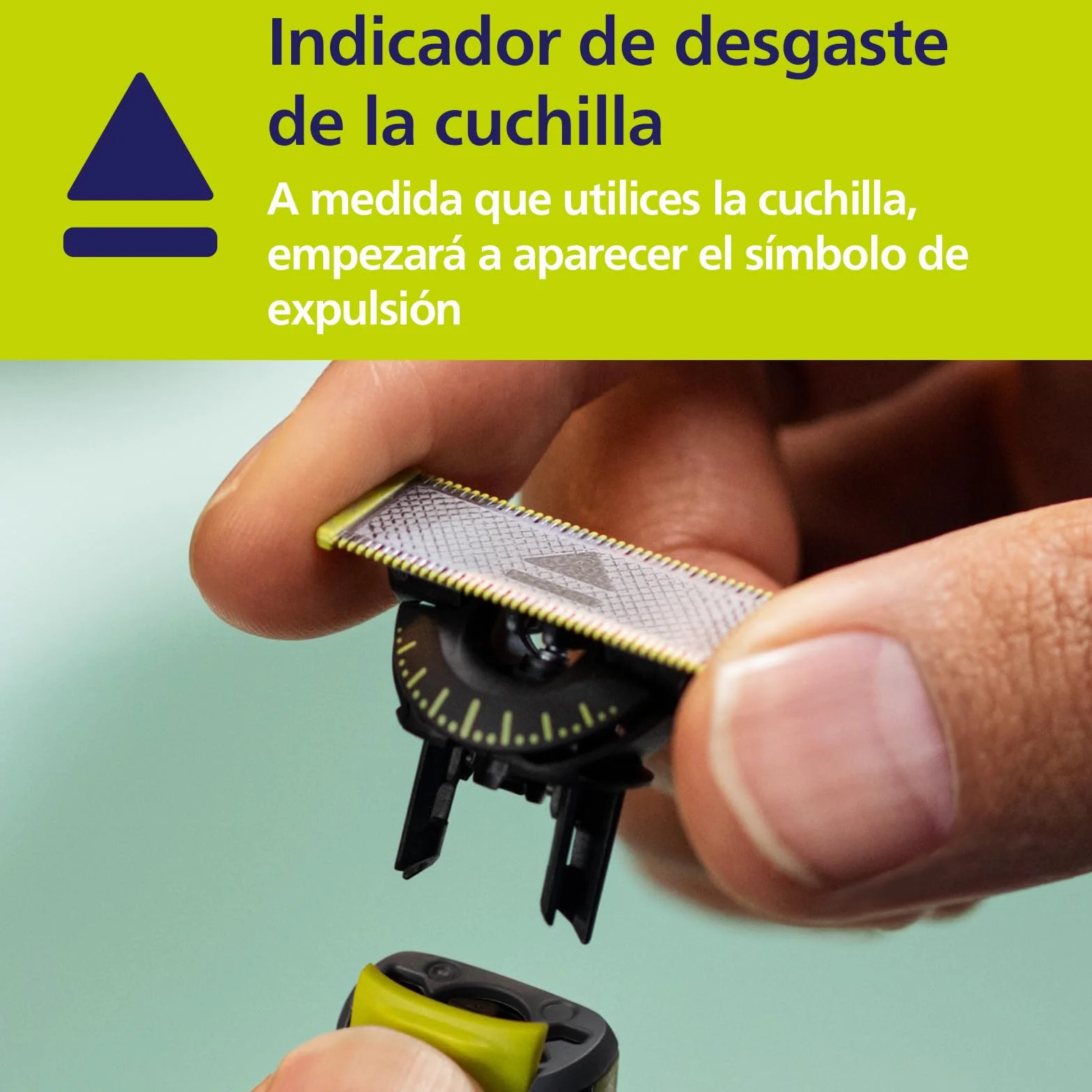 Philips OneBlade Original 360 cuchillas compatibles OneBlade Pro 4 unidades QP440/50