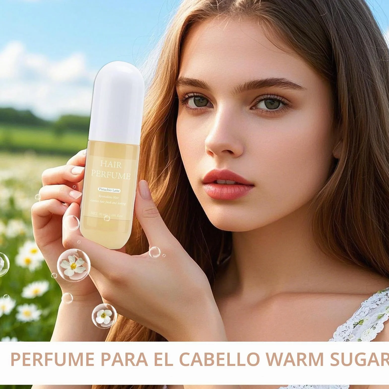 Perfume para el cabello de larga duración 50 ml aerosol para mujer