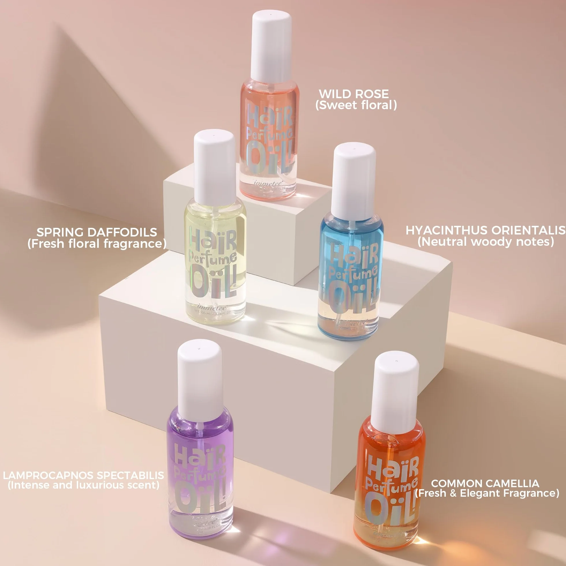 immetee Aceite capilar perfumado hidratante 100 ml aroma floral sin grasa