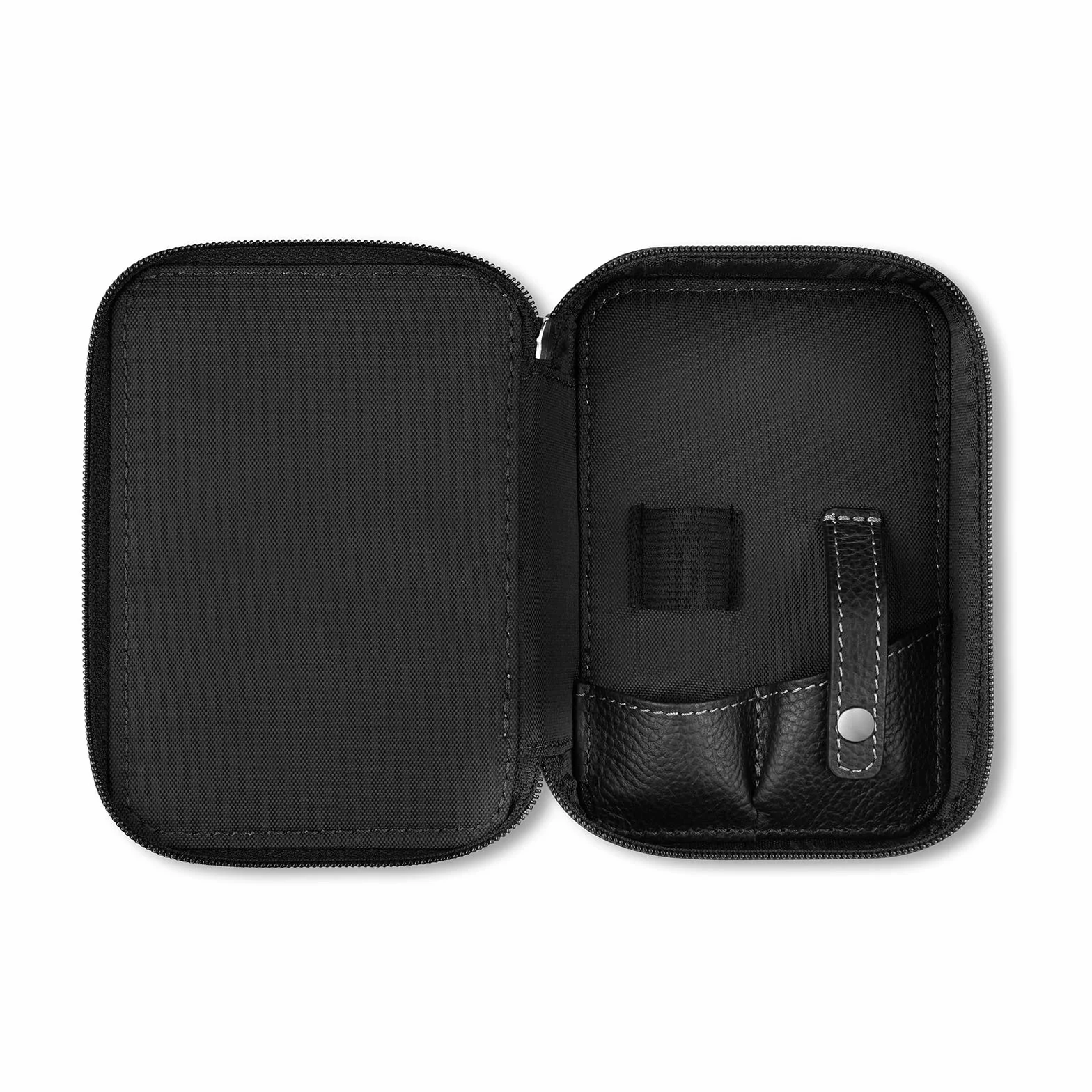 Funda para maquinilla de Afeitar prémium de Störtebekker® – Estuche de Piel auténtica – Producción sostenible y embalada, (Negro)