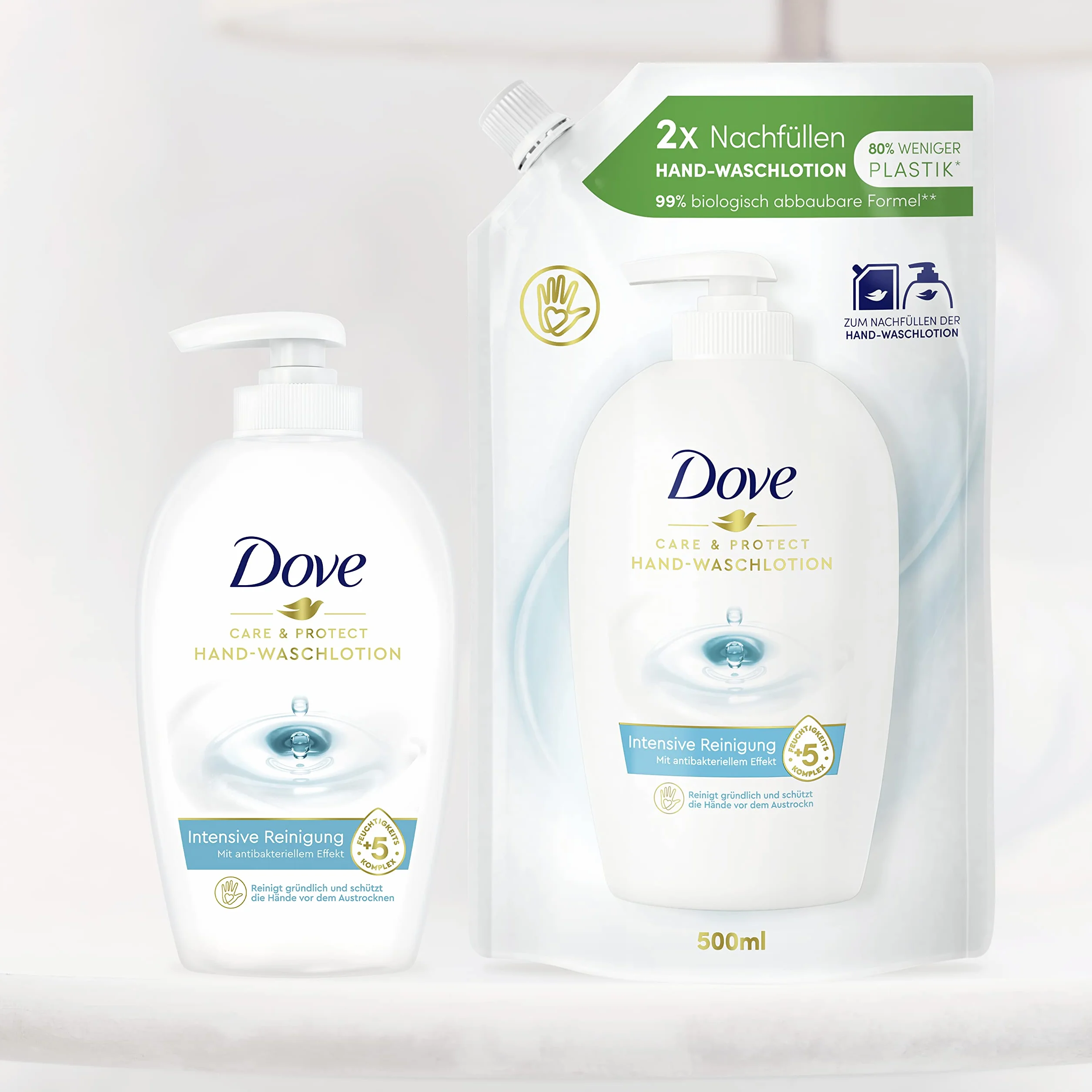 Dove Jabón Líquido de Manos Antibacteriano 5 Hidratantes Pack 6 x 250 ml