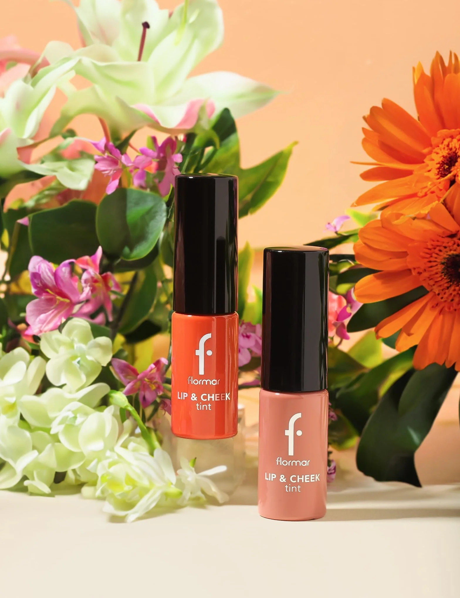 Flormar Lip and Cheek Tinte Scarlet Ruby 2 en 1 Tinte labial larga duración Color intenso natural rubor barra