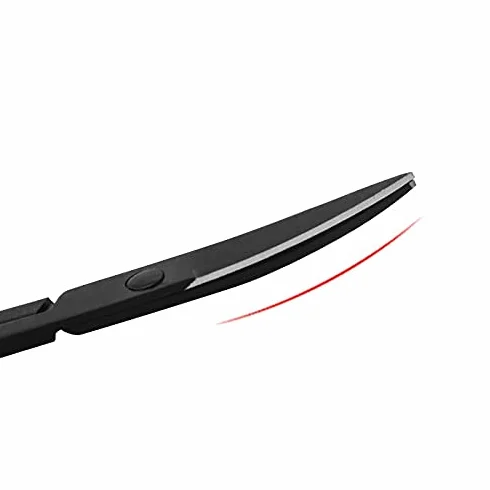 JZ Scissors 1PC Stainless Steel Small Nail Tools Eyebrow Nose Hair Scissors Cut Manicure Trimming Tweezer Makeup Beauty Tool (Color : Light Pink) (Color Titanium)