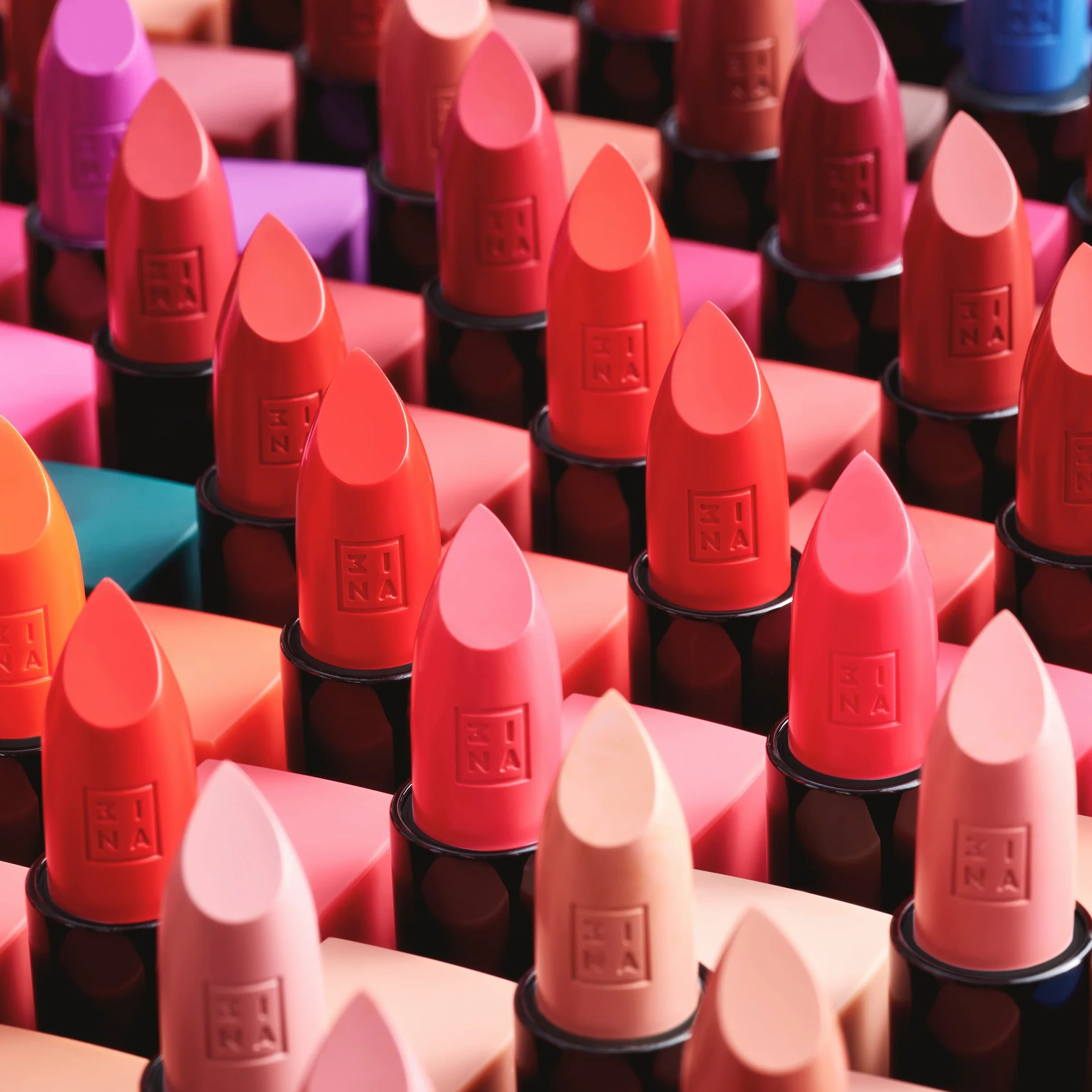 3INA MAKEUP The Lipstick 254 Rosa nude Oscura Barra de Labios Cremosa Mate con Vitamina E y Manteca de Karité