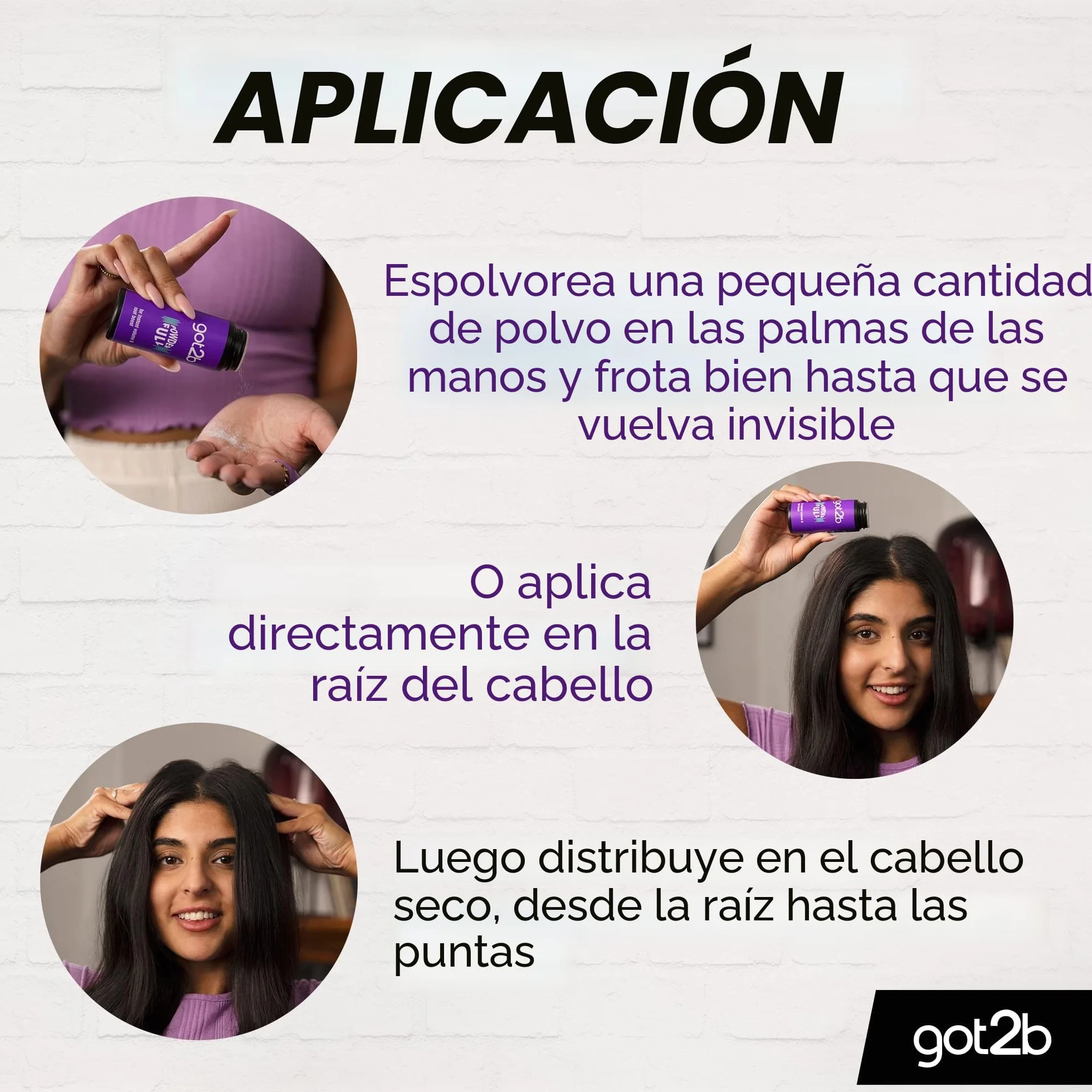 got2b Polvo de peinado volumen (10 g) para raíz, fórmula ligera aspecto natural