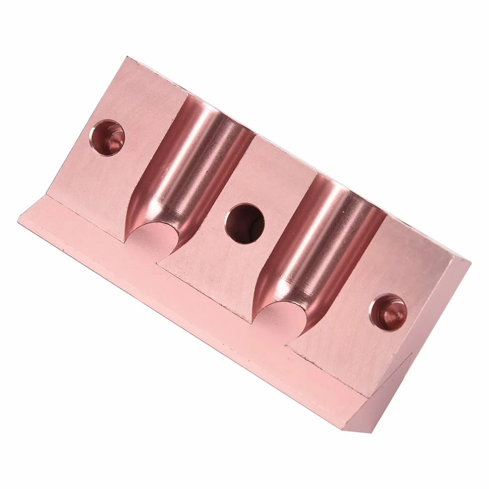 Kit de Herramientas para Hacer Bálsamo Labial y Pintalabios DIY, Molde de Aleación de Aluminio Oro Rosa