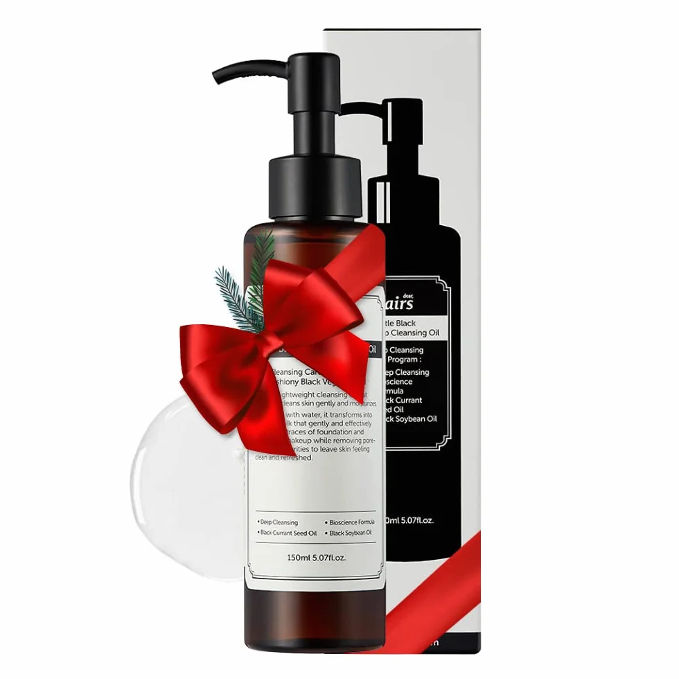 DearKlairs Gentle Black Deep Cleansing Oil, Makeup Remover, 5.1 fl oz, Face Wash, Non-Comedogenic, Hydrating
