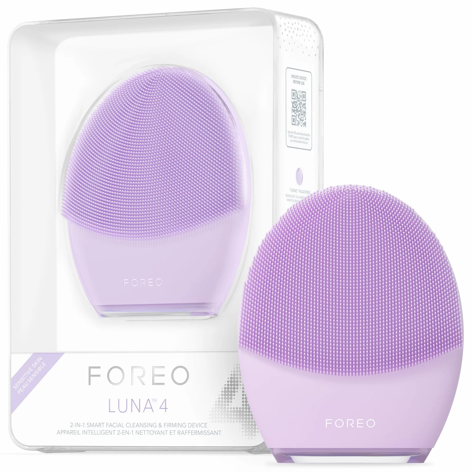 FOREO LUNA 4 Cepillo de limpieza facial reafirmante antienvejecimiento