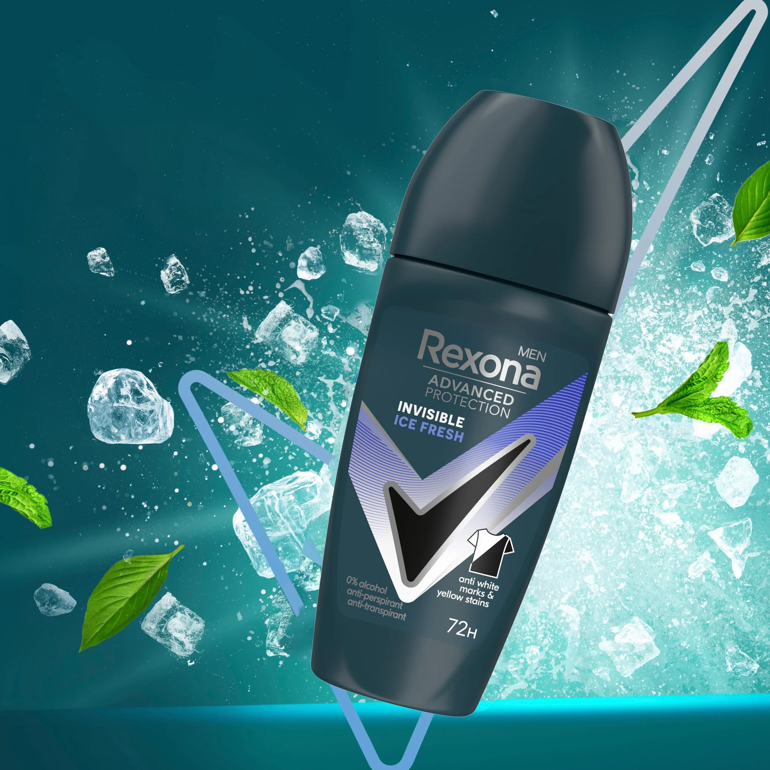 Rexona Men Advanced Protection Desodorante Antitranspirante Roll-On Invisible Ice 72h 50 ml