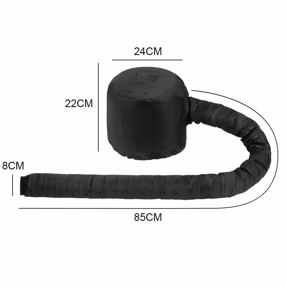 LOPHE Gorro Térmico para Cabello, Gorro Secador de Pelo con Cordón, Portátil para Secar