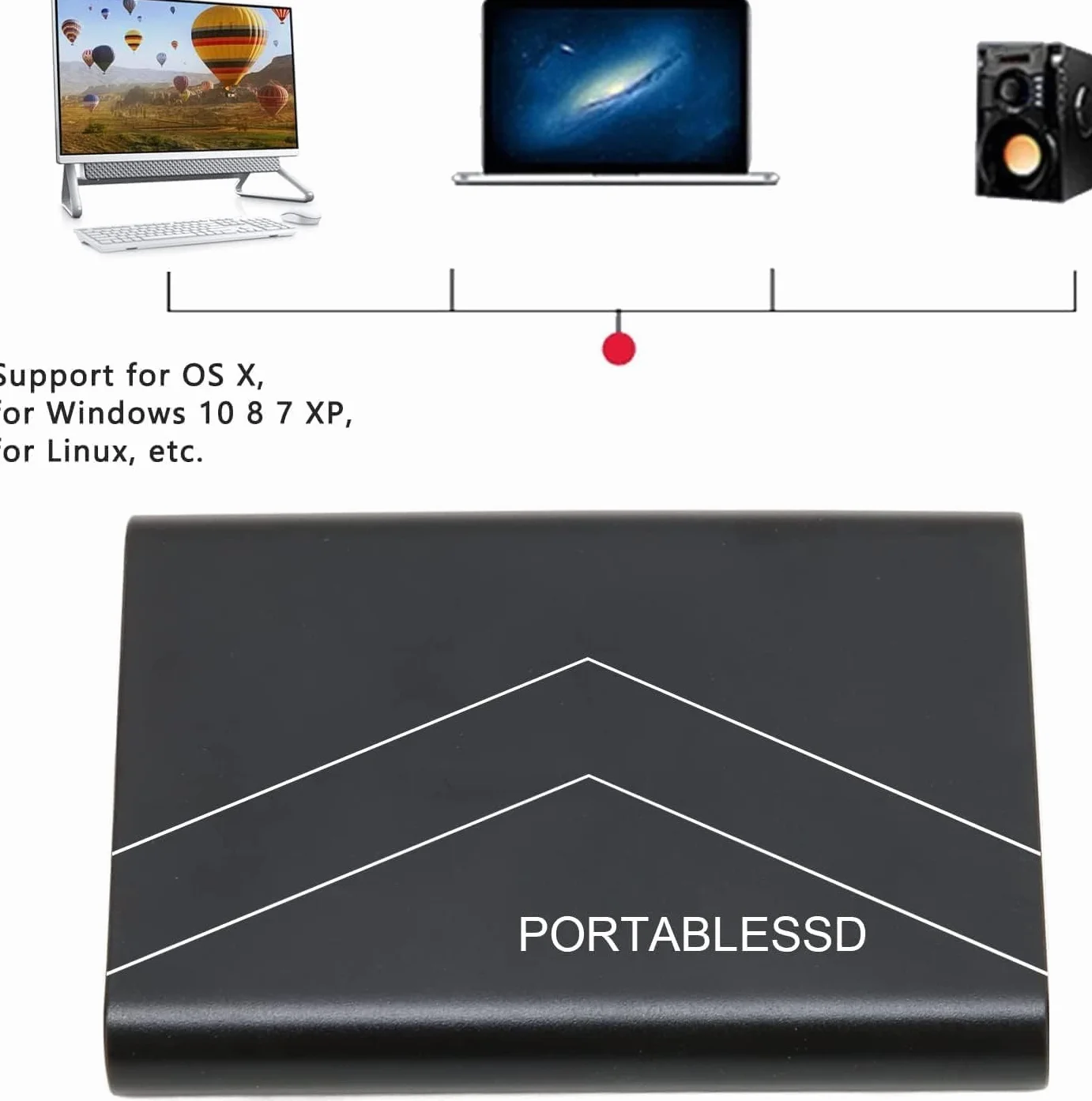 Disco Duro Externo 2TB 2.5" USB 3.0 Portátil Negro