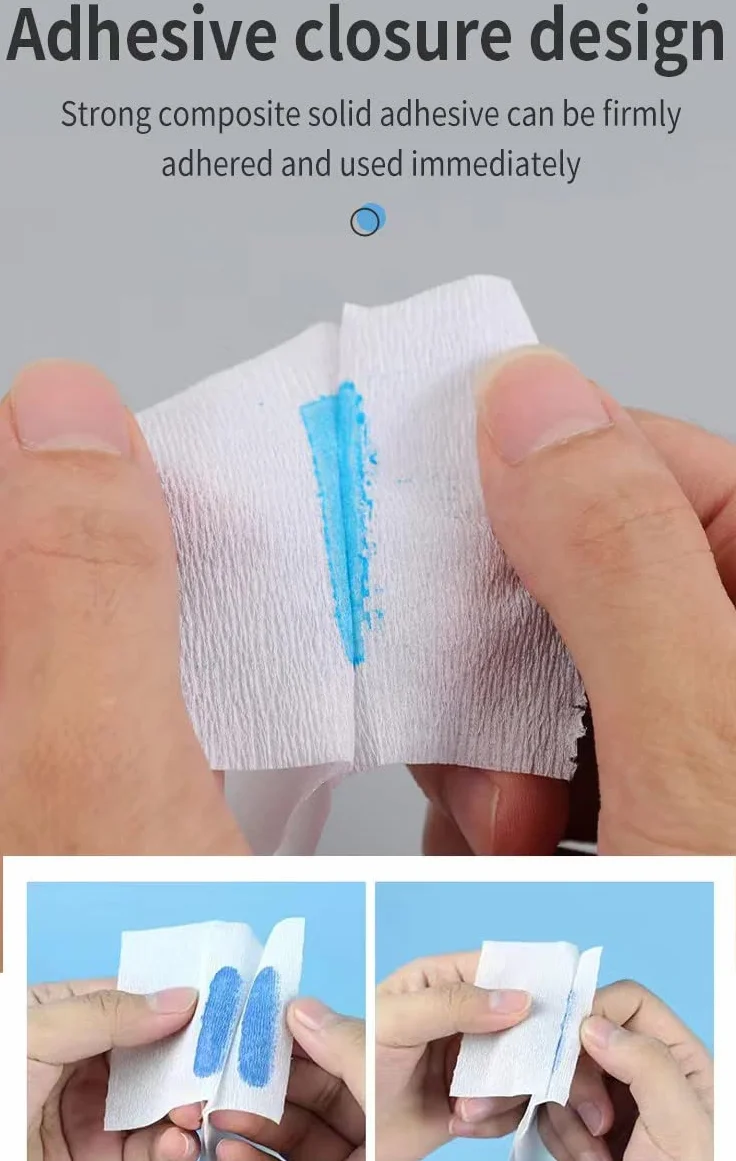Papel de corte de pelo 5 rollos 500 tiras cinturón distribuidor