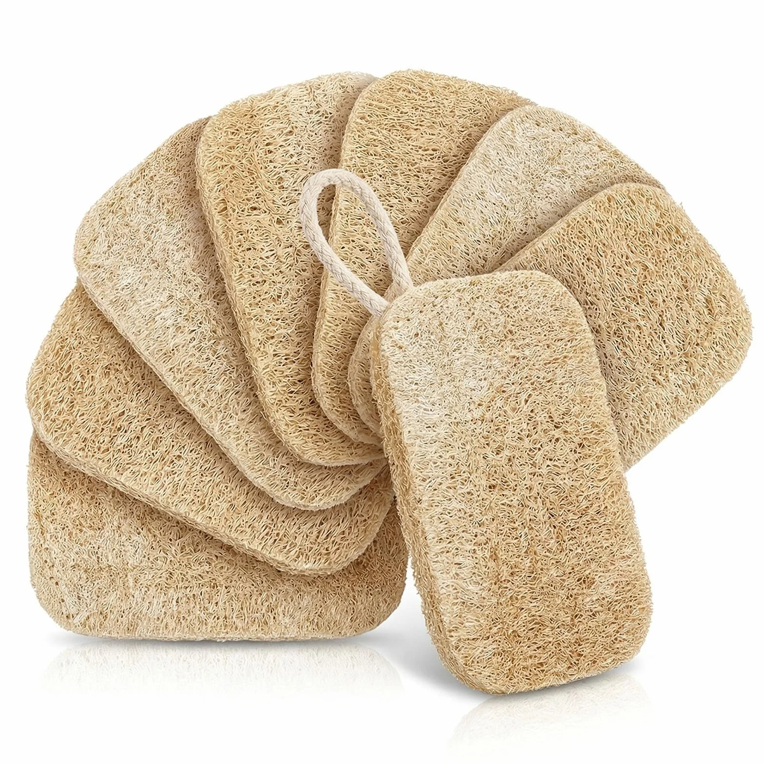 Esponja Lufa Natural Biodegradable 8 Piezas