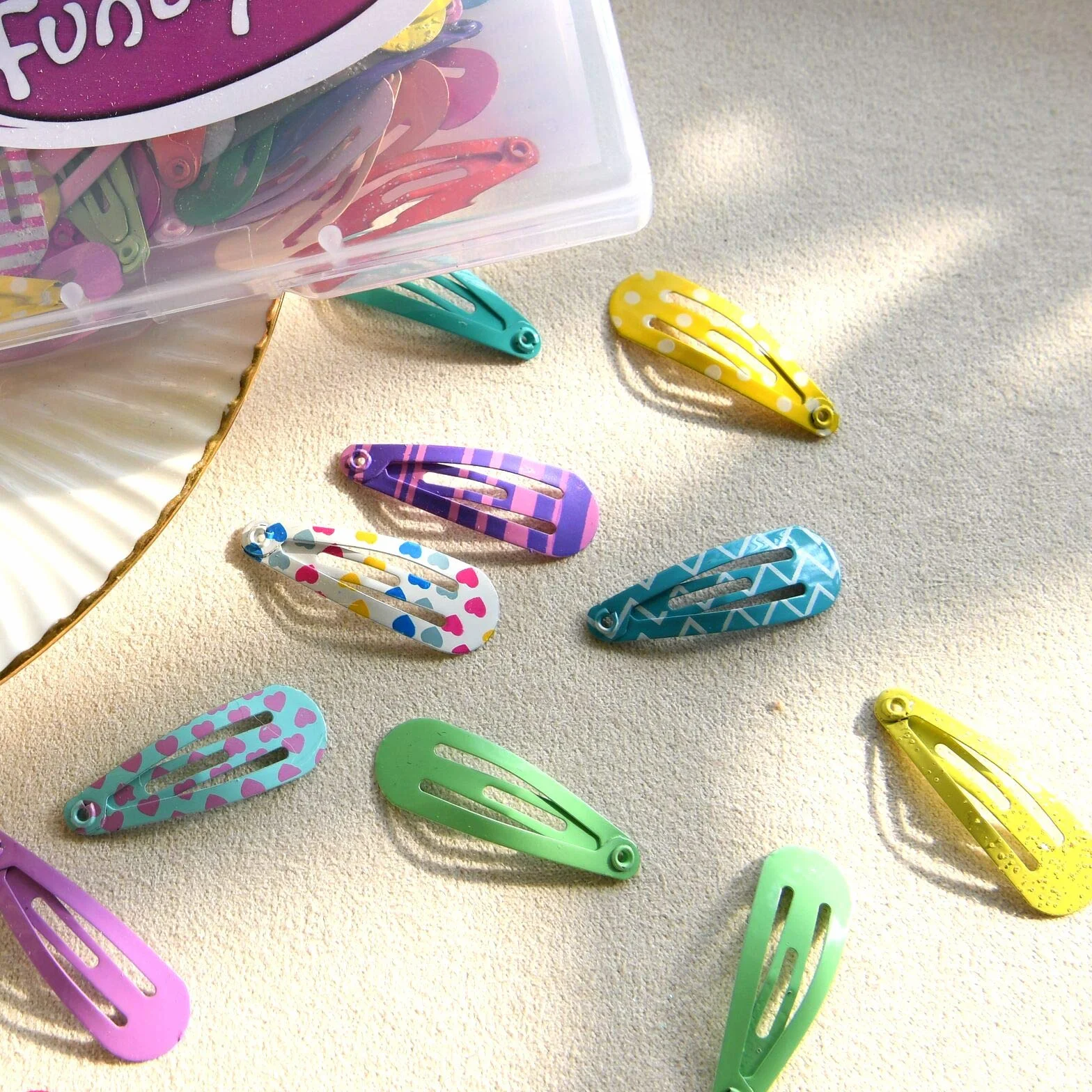 Funtopia Pinzas Cabello Niñas 80 Piezas Horquillas Pelo Metal 3 cm Antideslizantes